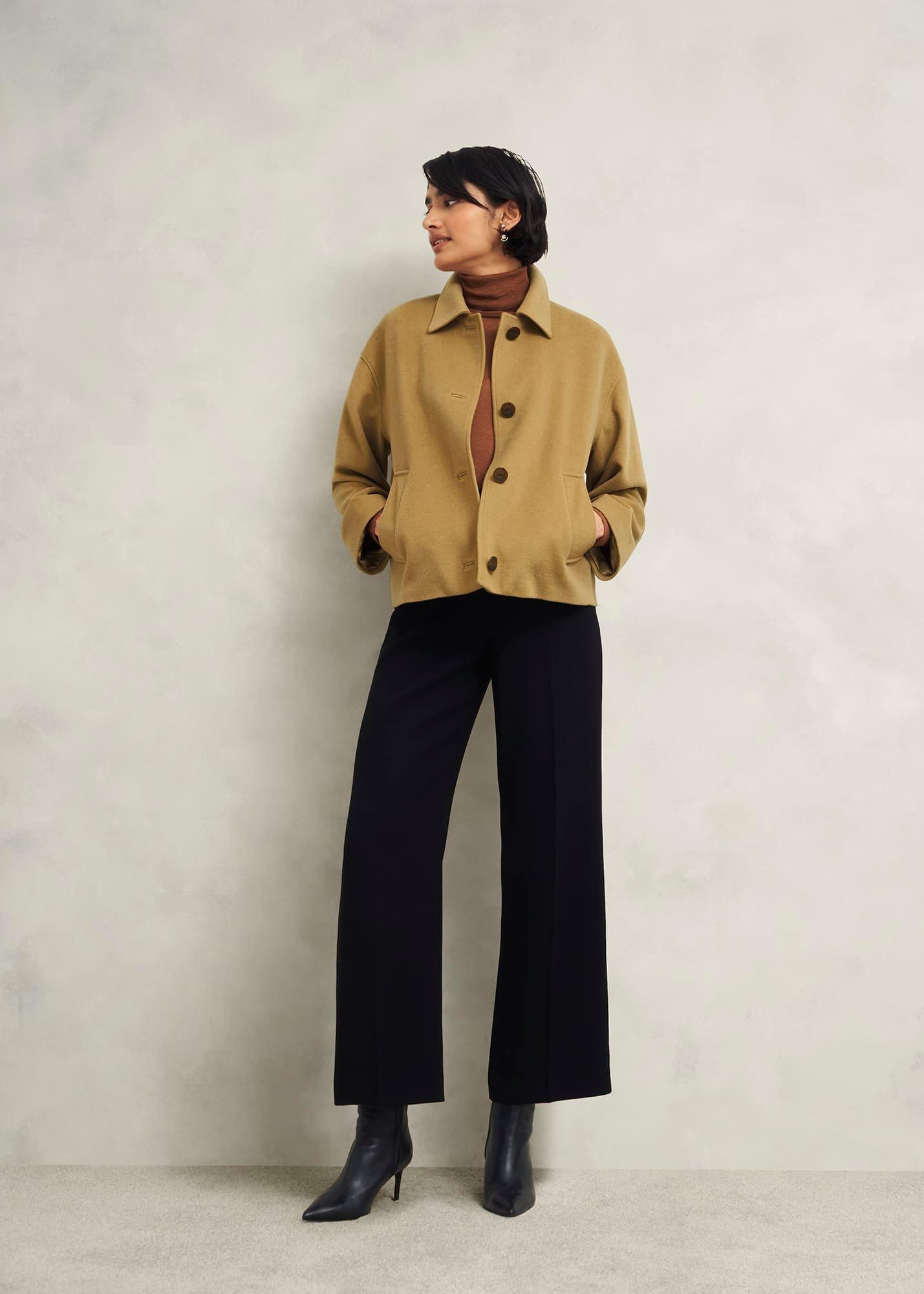 Zoe Wool Blend Jacket, Hobbs Camel, hi-res
