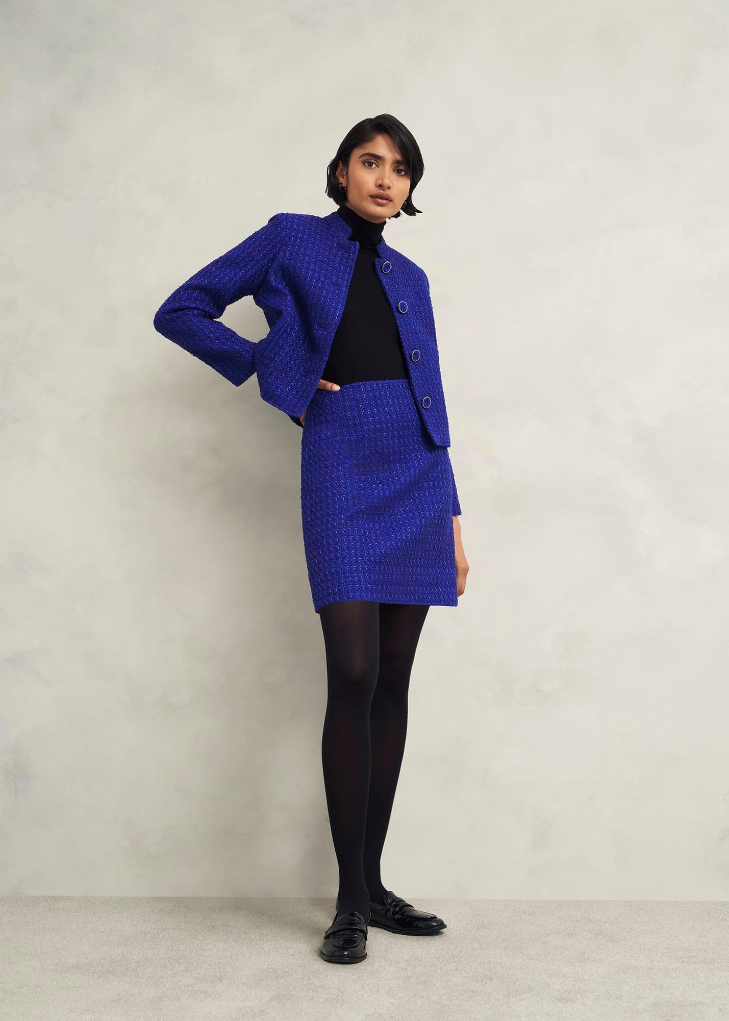 Khloe Jacket With Wool, Cobalt, hi-res