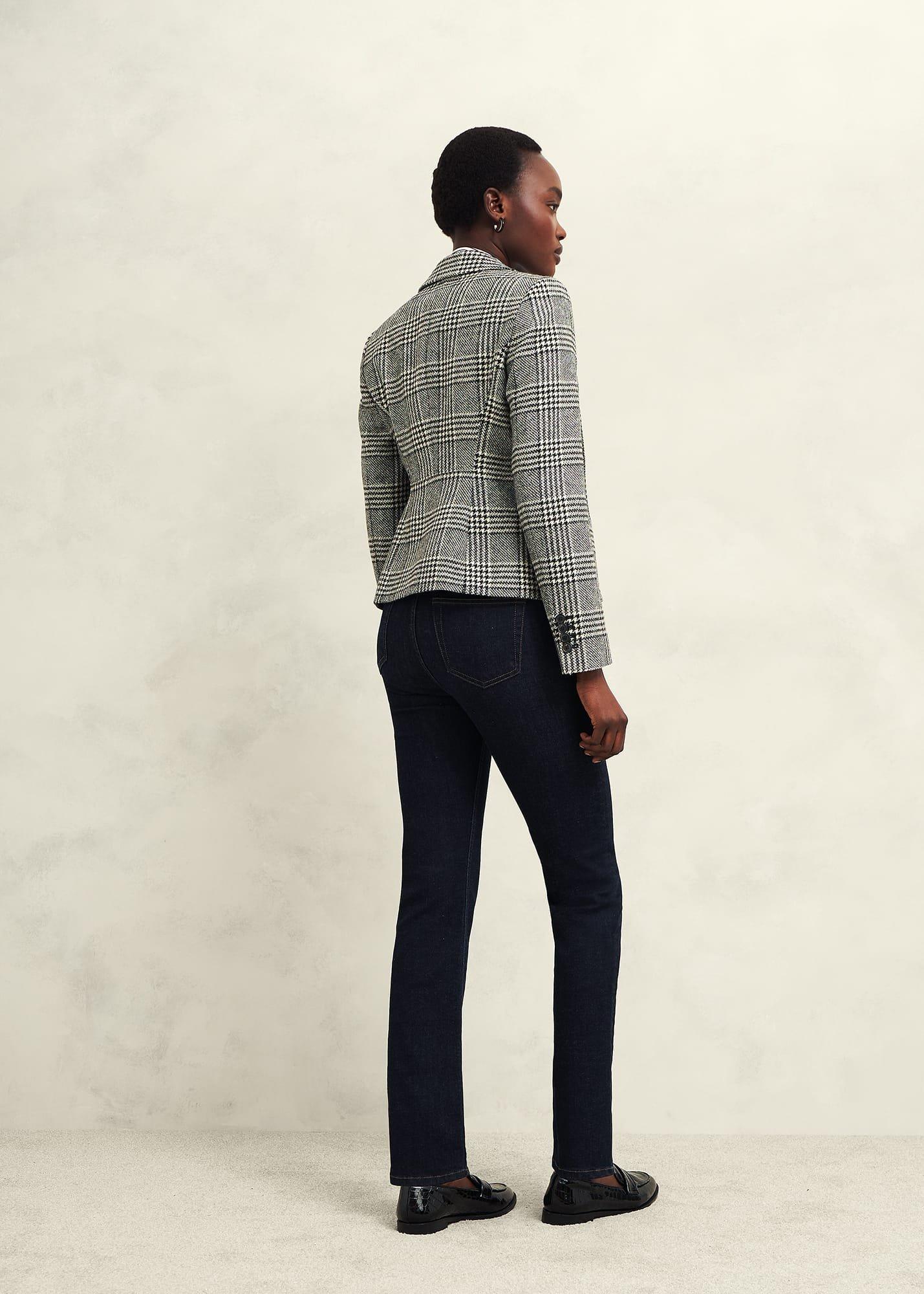 Brea Wool Jacket, Black White, hi-res