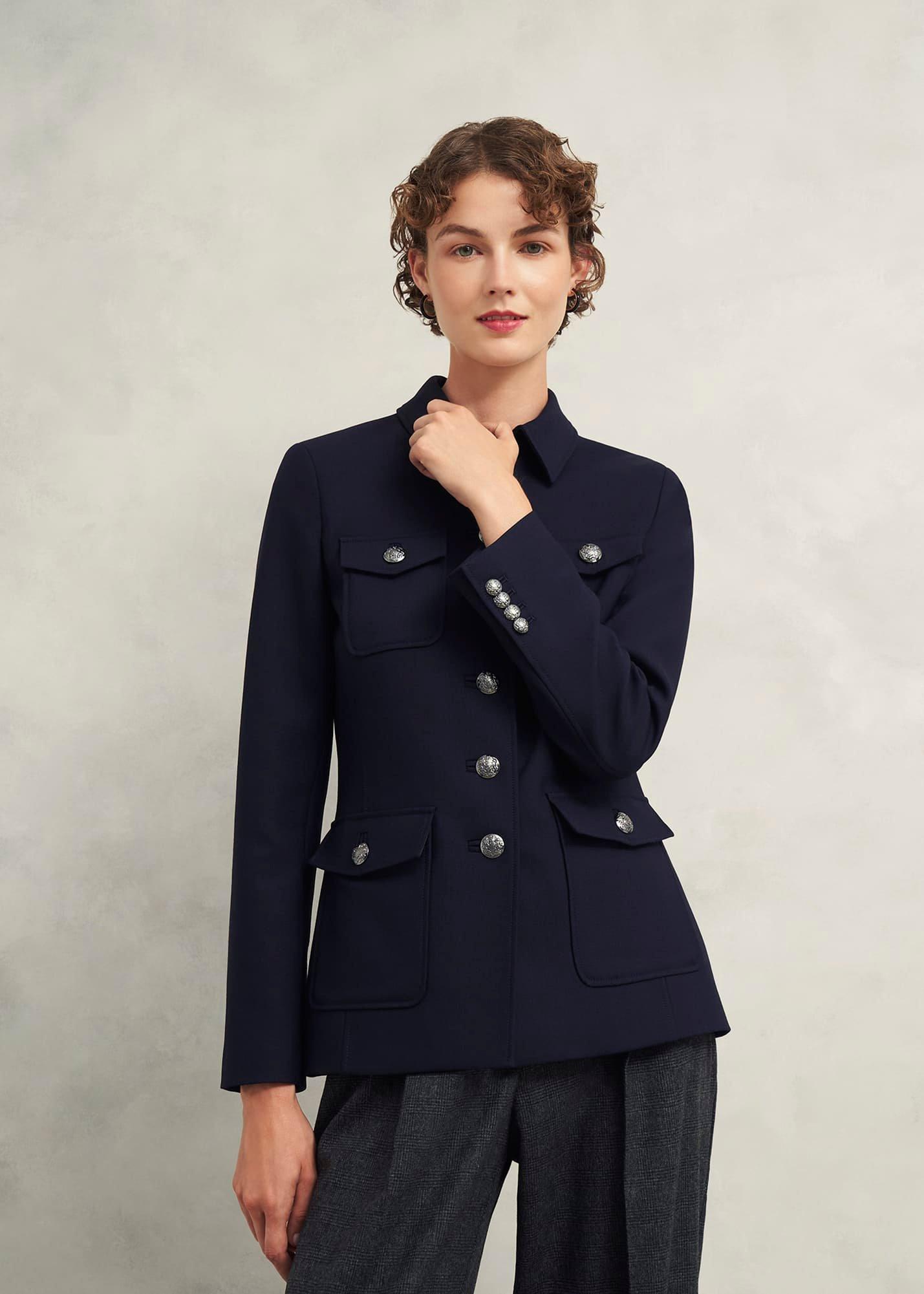 Dorney Jacket With Wool, Navy, hi-res