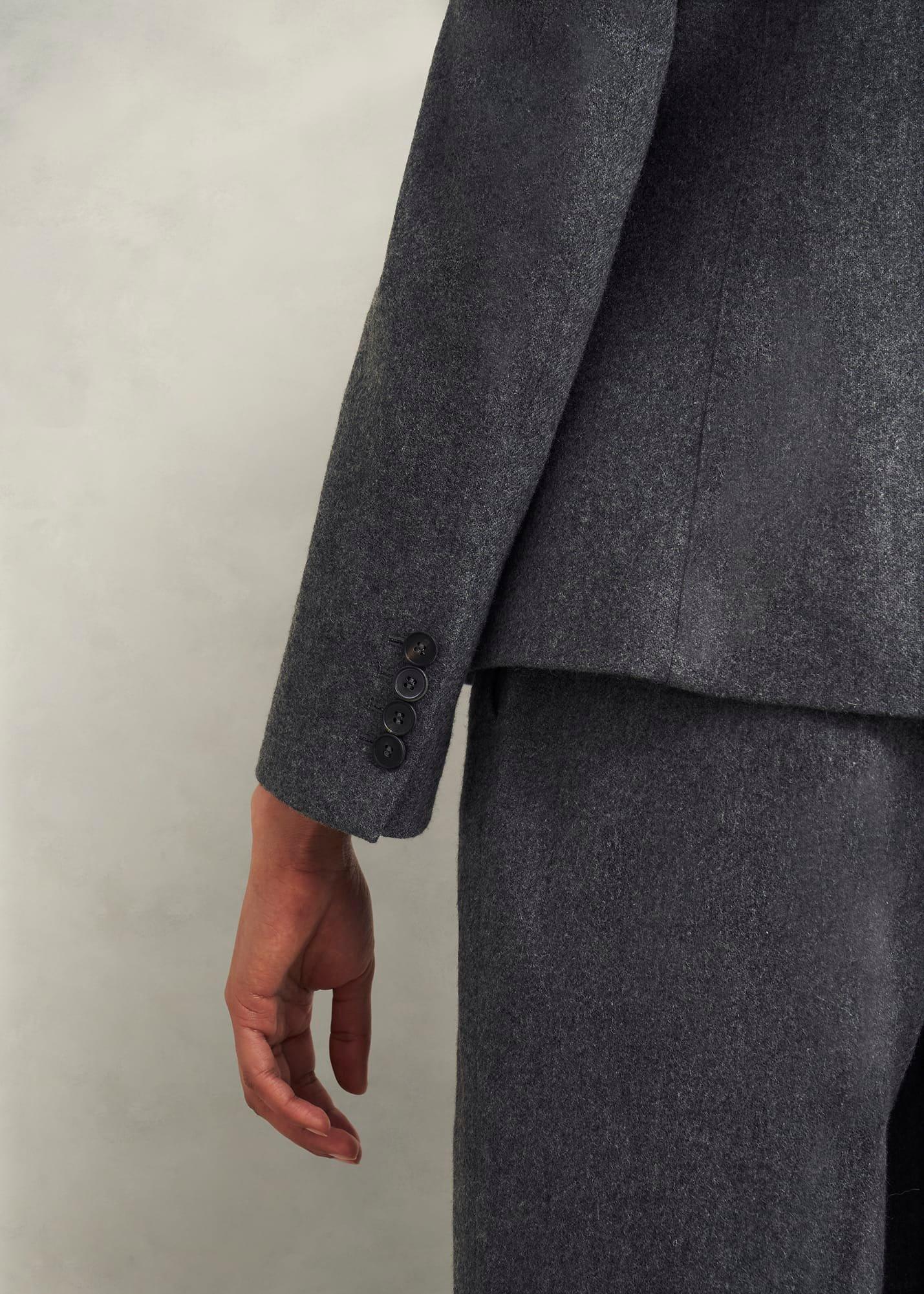 Elsie Wool Blend Jacket, Grey, hi-res