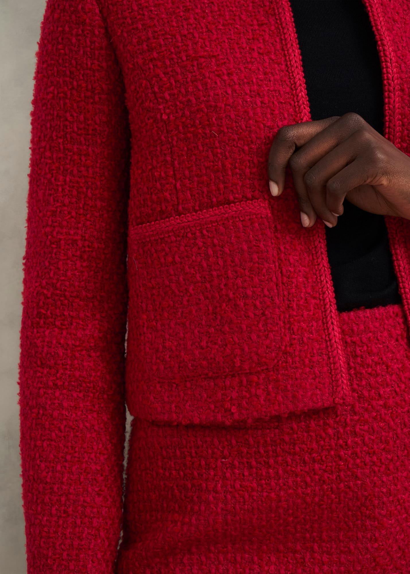 Rosa Jacket With Wool, Rowan Red, hi-res