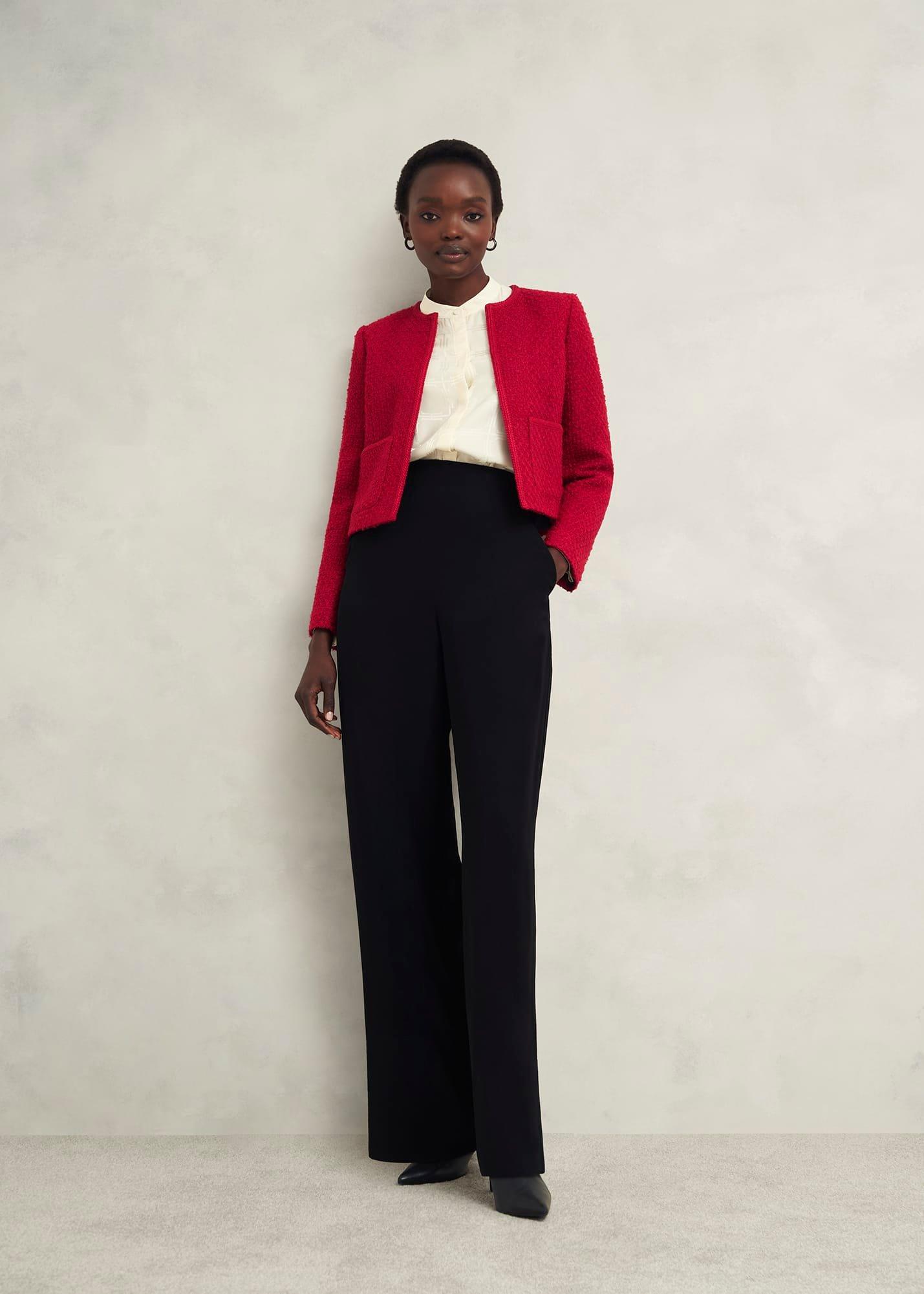 Rosa Jacket With Wool, Rowan Red, hi-res