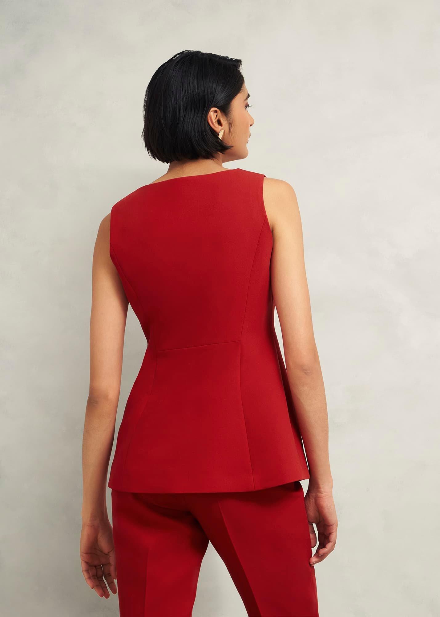 Nova Waistcoat, Pomegranate Red, hi-res