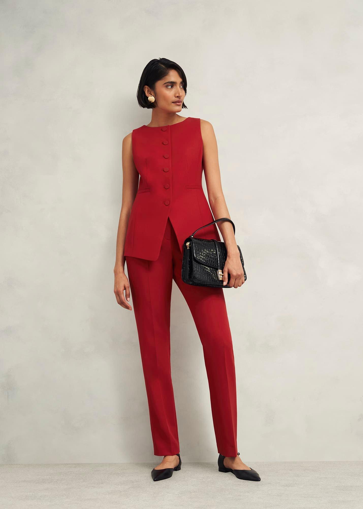 Nova Waistcoat, Pomegranate Red, hi-res