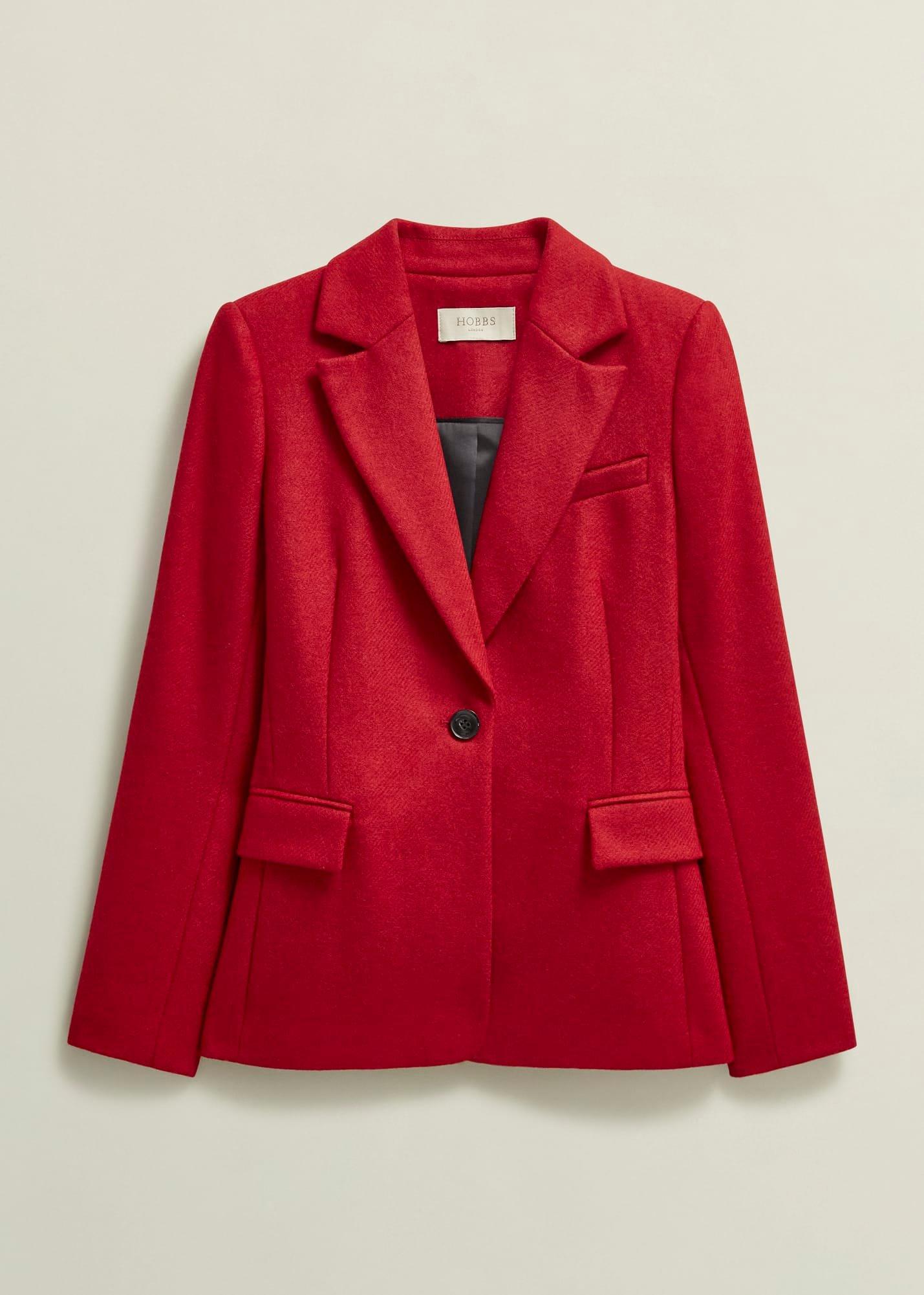 Jess Wool Jacket, Pomegranate Red, hi-res