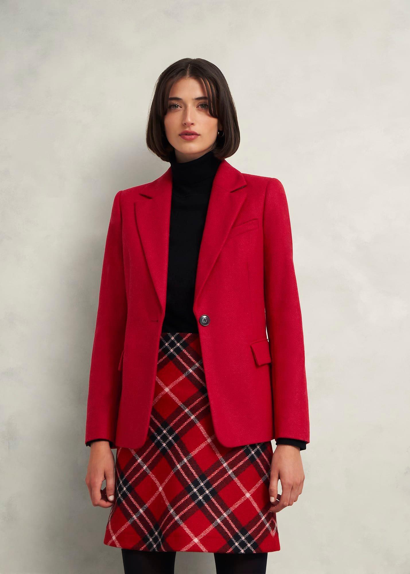 Jess Wool Jacket, Pomegranate Red, hi-res