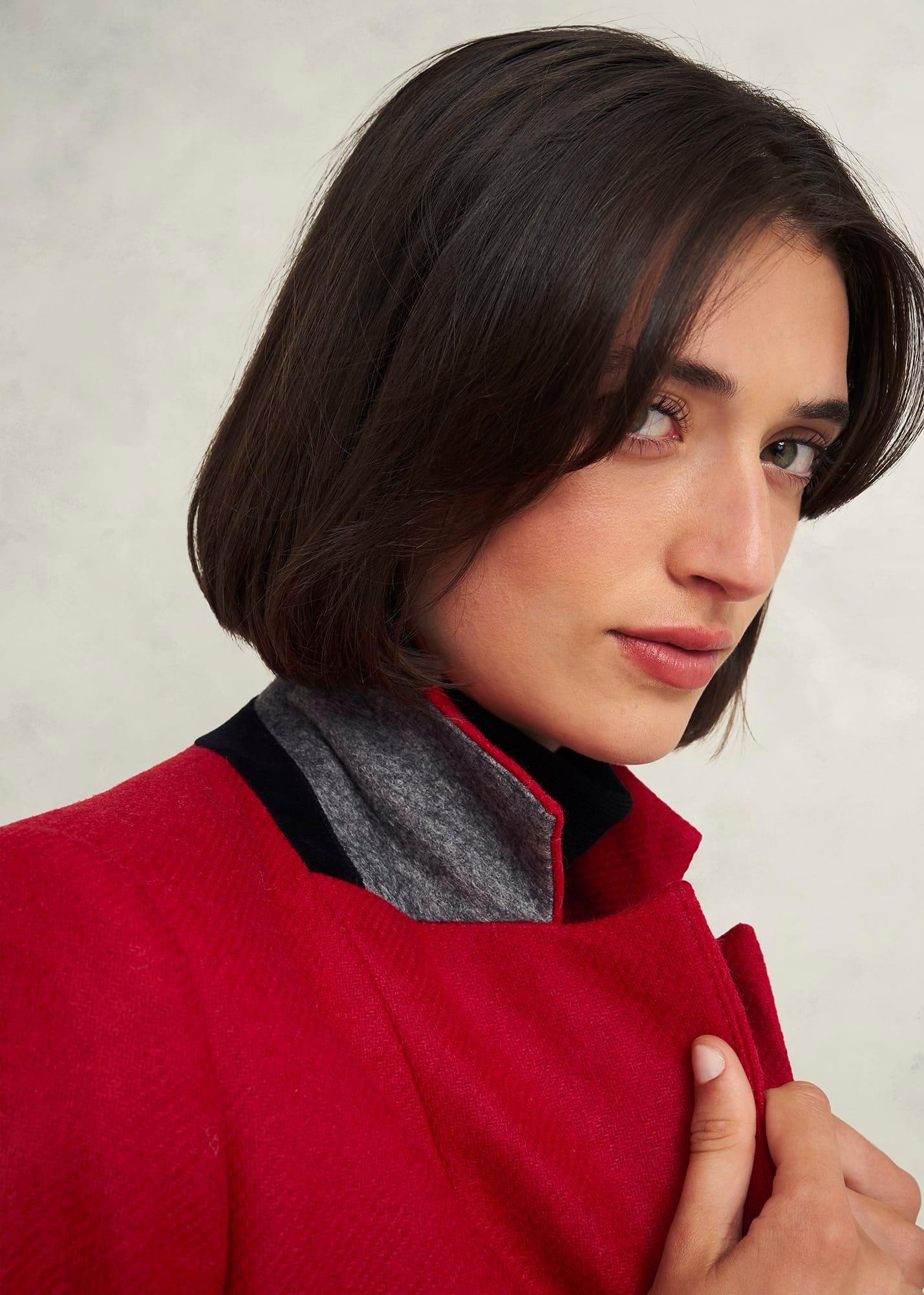 Jess Wool Jacket, Pomegranate Red, hi-res