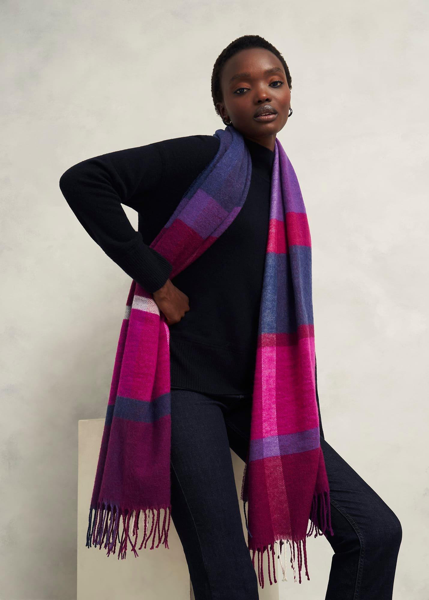 Elsa Scarf, Purple Multi, hi-res