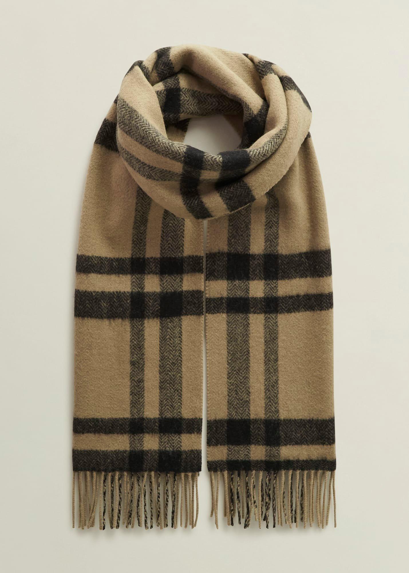 Ruth Wool Scarf, Camel Multi, hi-res