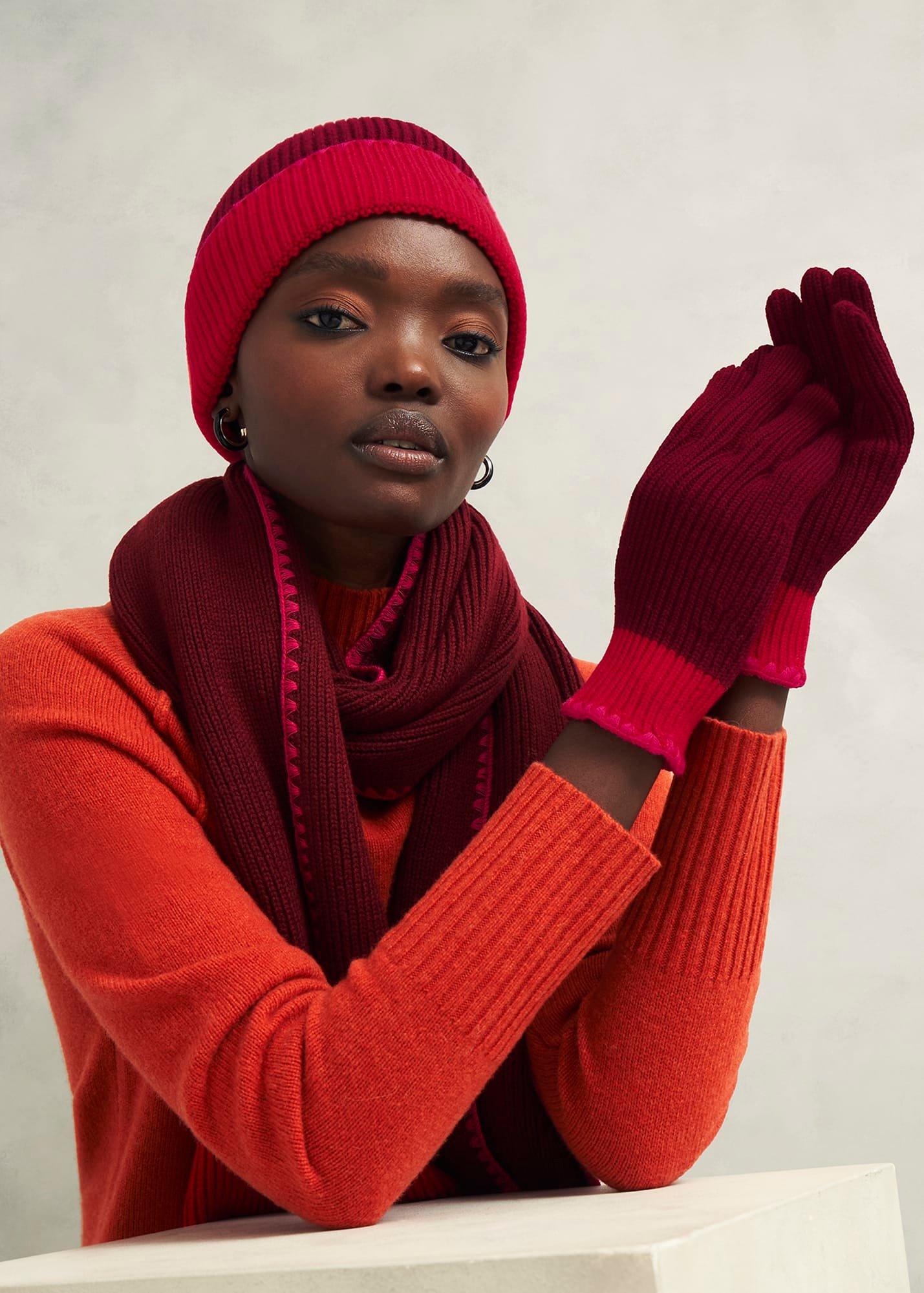Esme Scarf, Rhubarb Red, hi-res