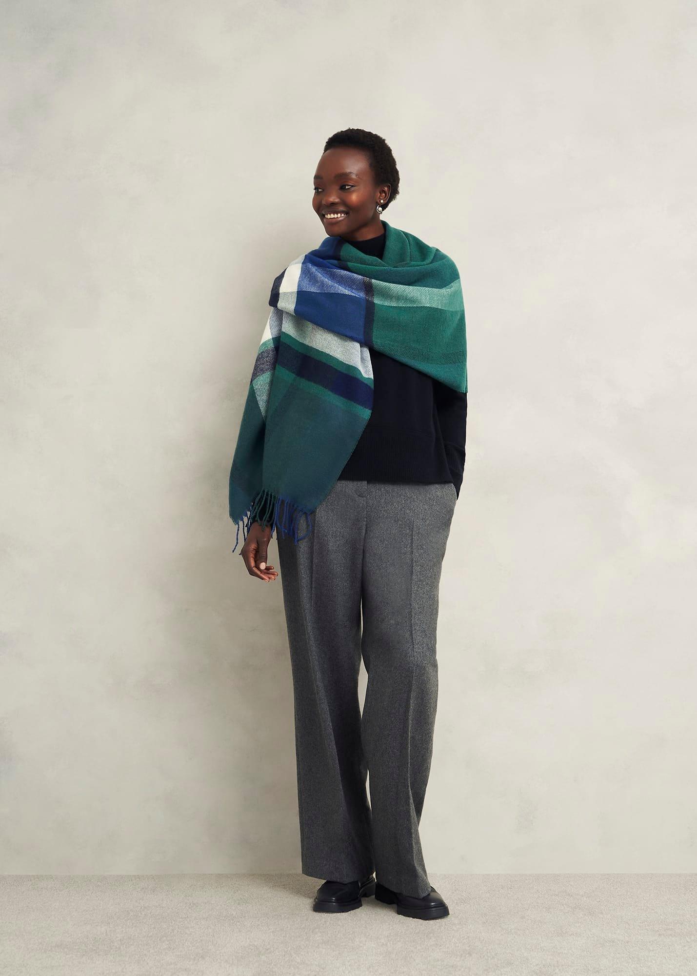 Tiana Scarf, Green Multi, hi-res