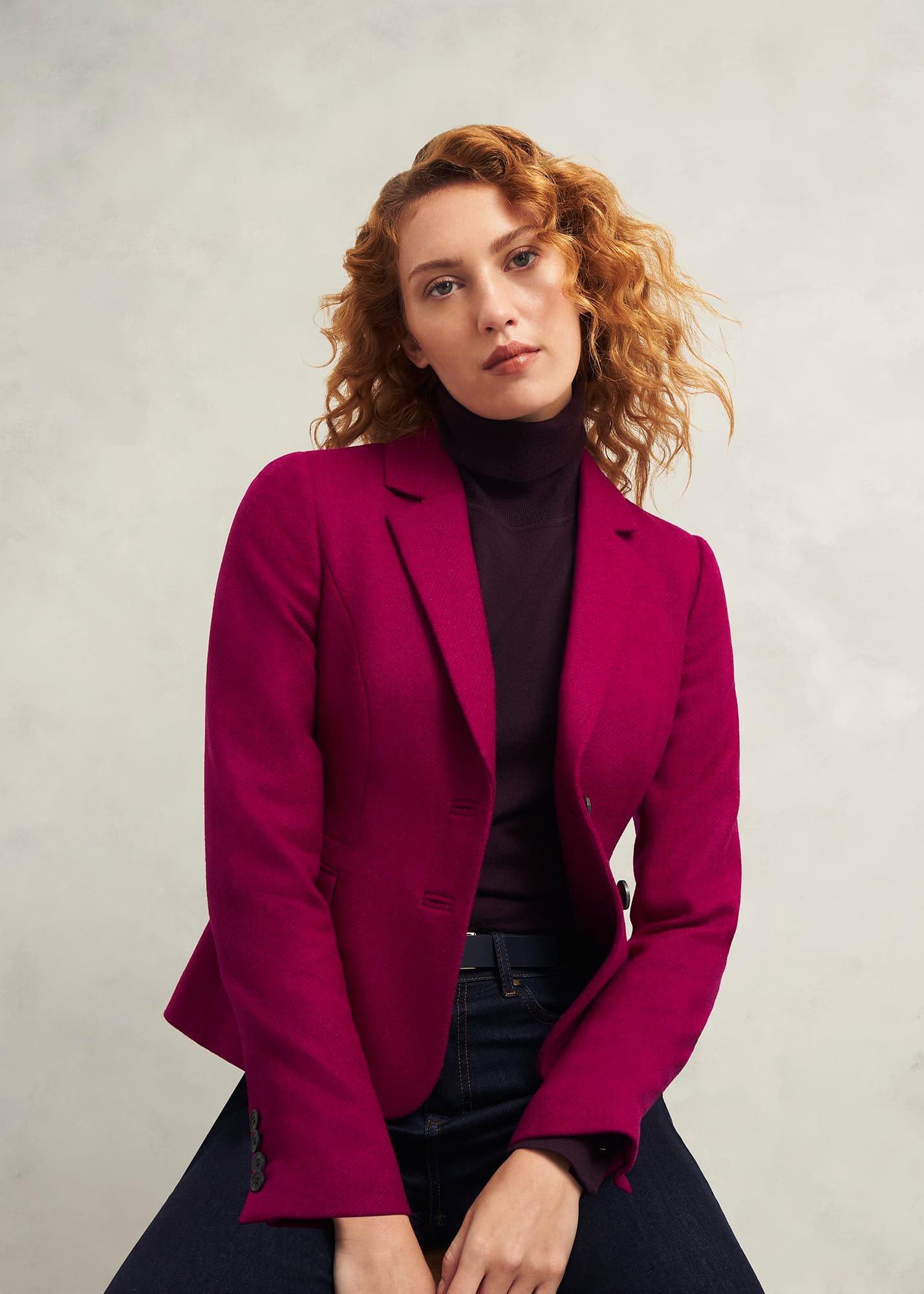Petite Hackness Jacket, Pink, hi-res
