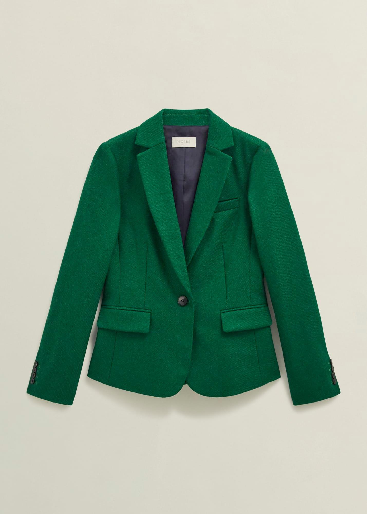 Petite Blake Wool Jacket, Agate Green, hi-res