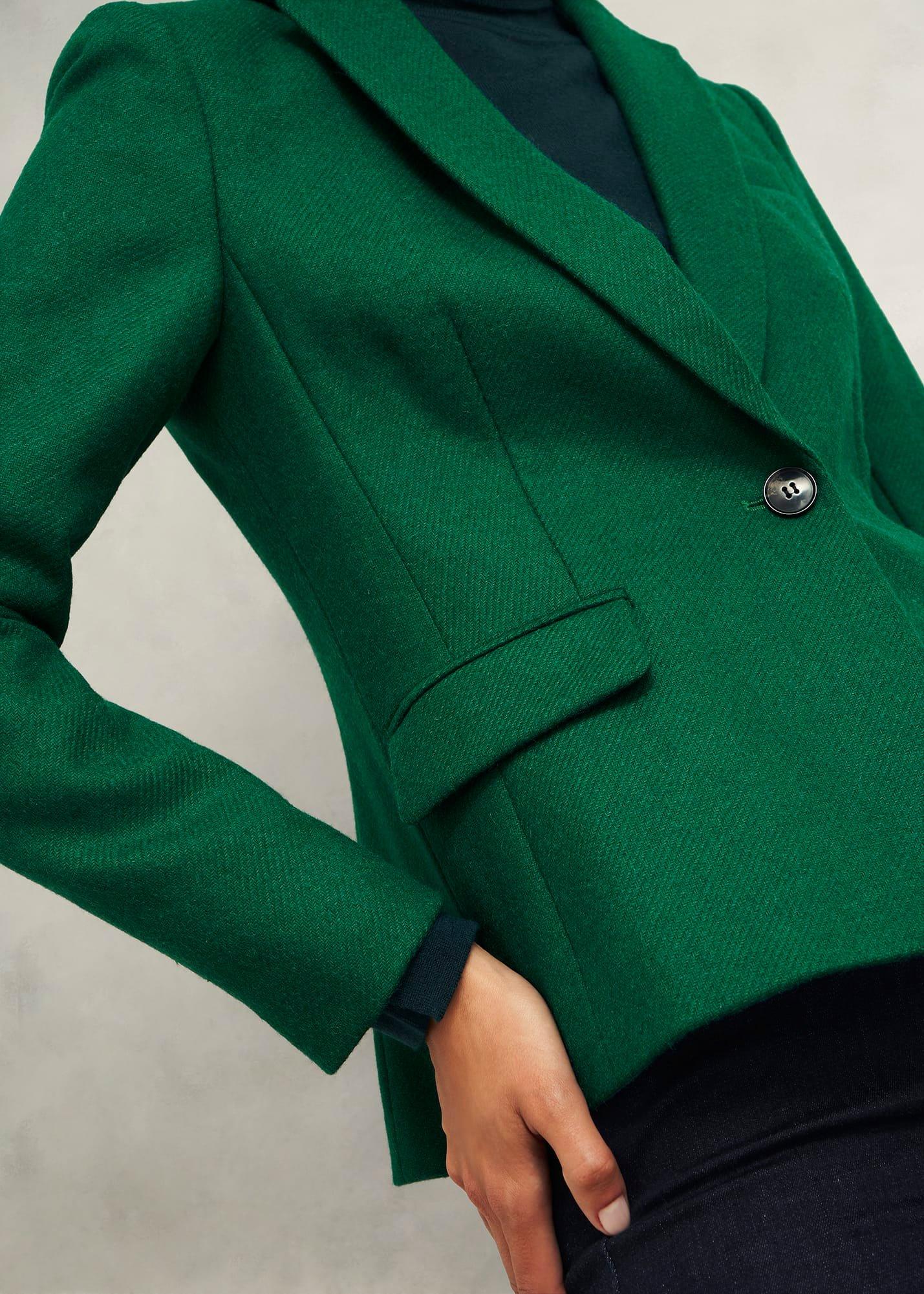 Petite Blake Wool Jacket, Agate Green, hi-res