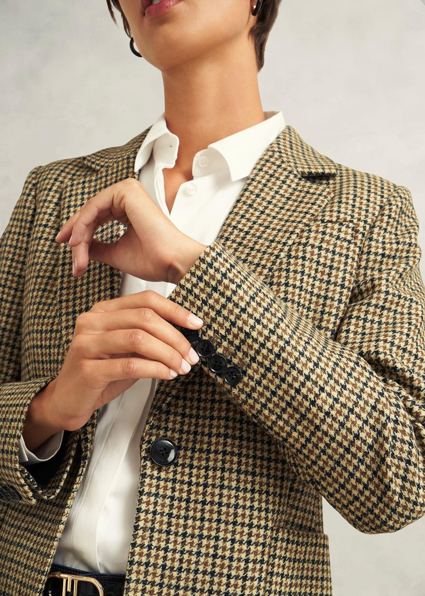 Lilla Wool Jacket, Brown Multi, hi-res