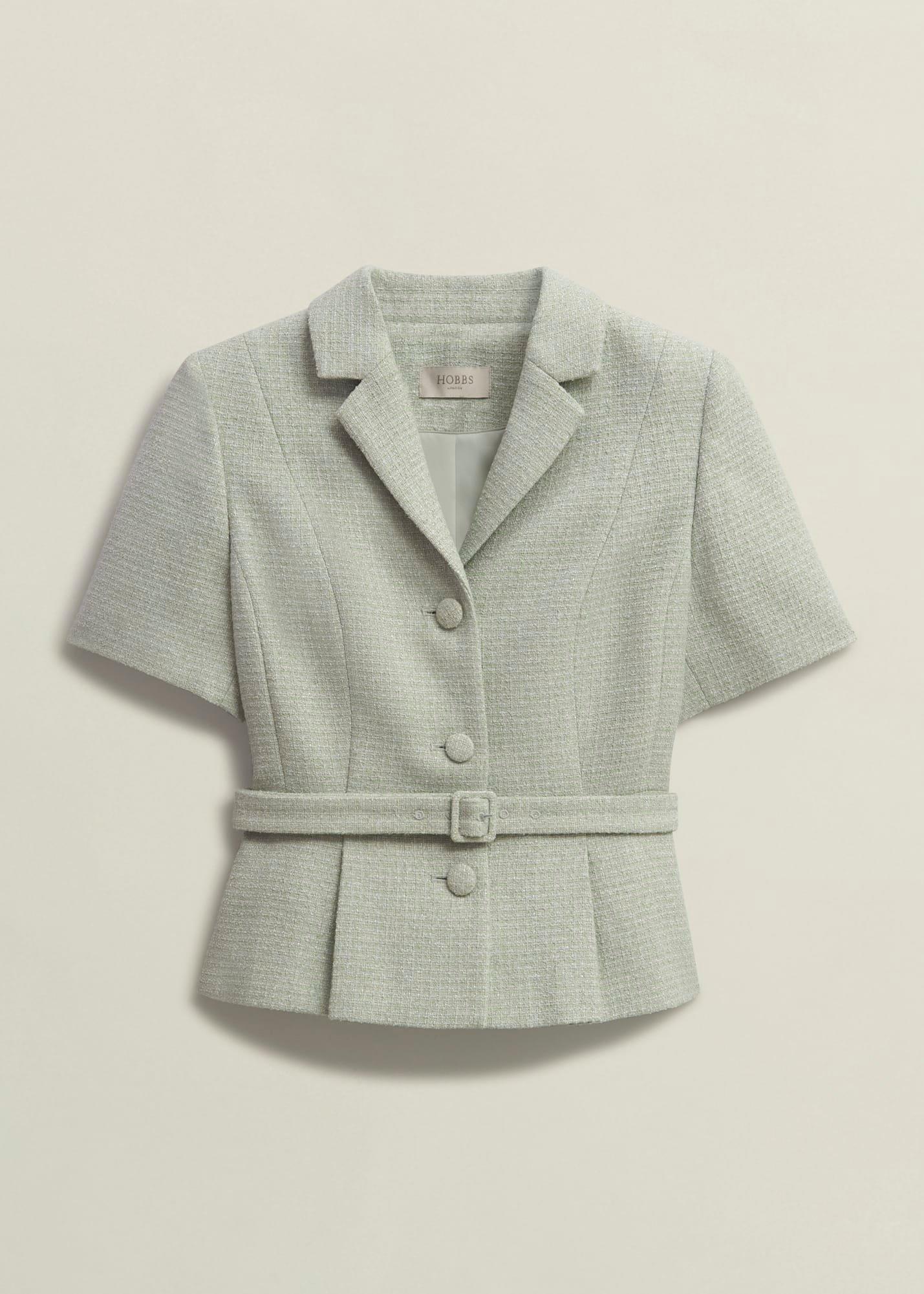 Marta Tweed Jacket, Sage Green, hi-res