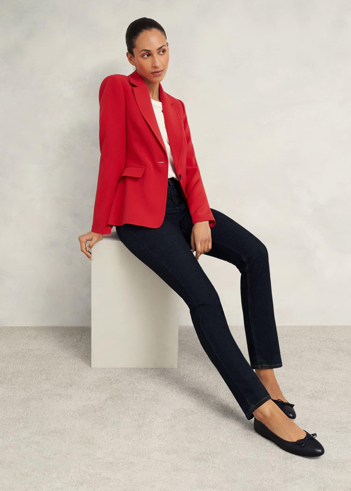 Miley Suit Jacket, Begonia Red, hi-res