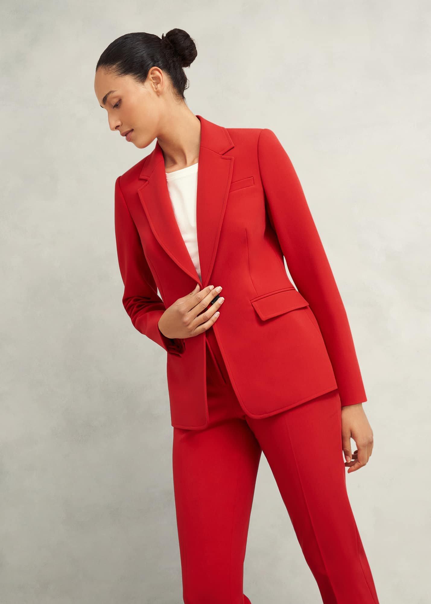 Miley Suit Jacket, Begonia Red, hi-res