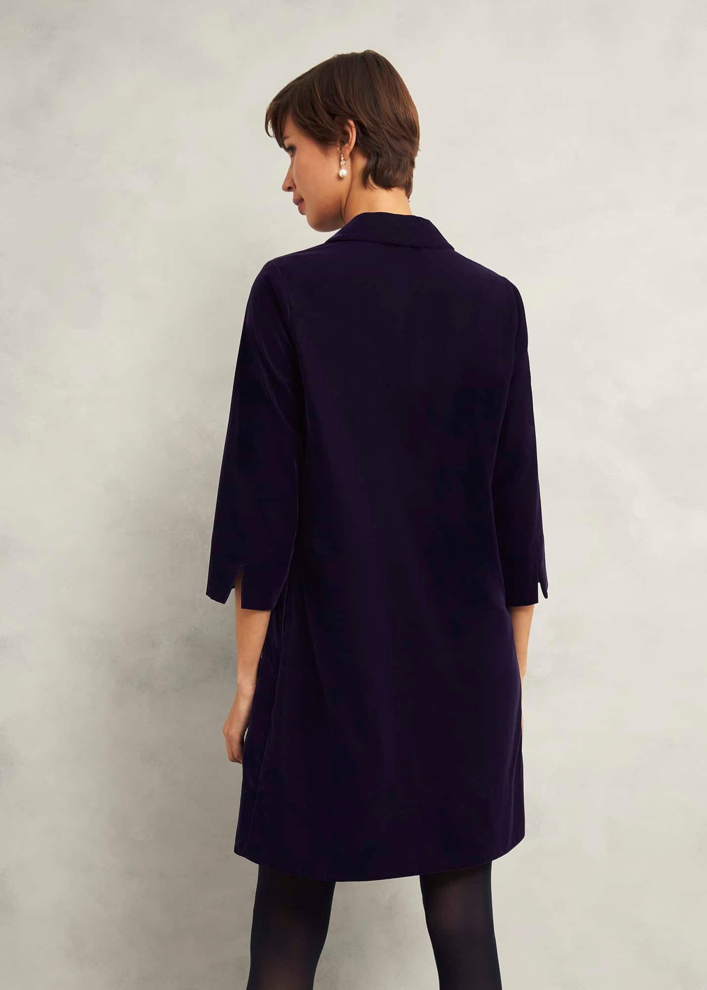 Velvet Marciella Dress, Midnight Navy, hi-res