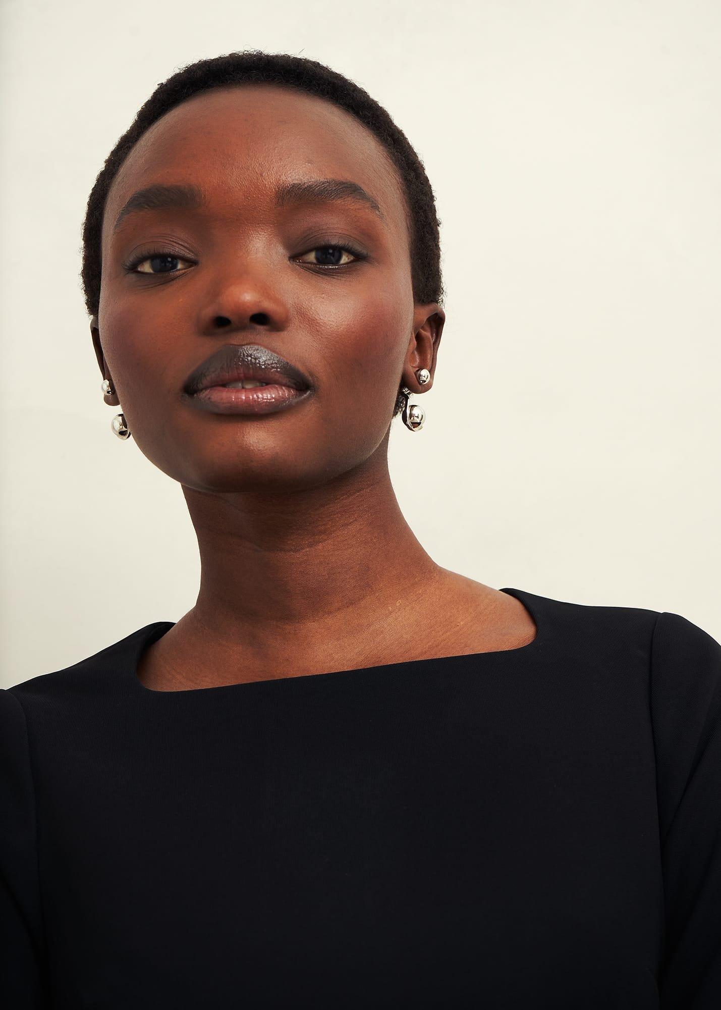 Maya Dress, Black, hi-res