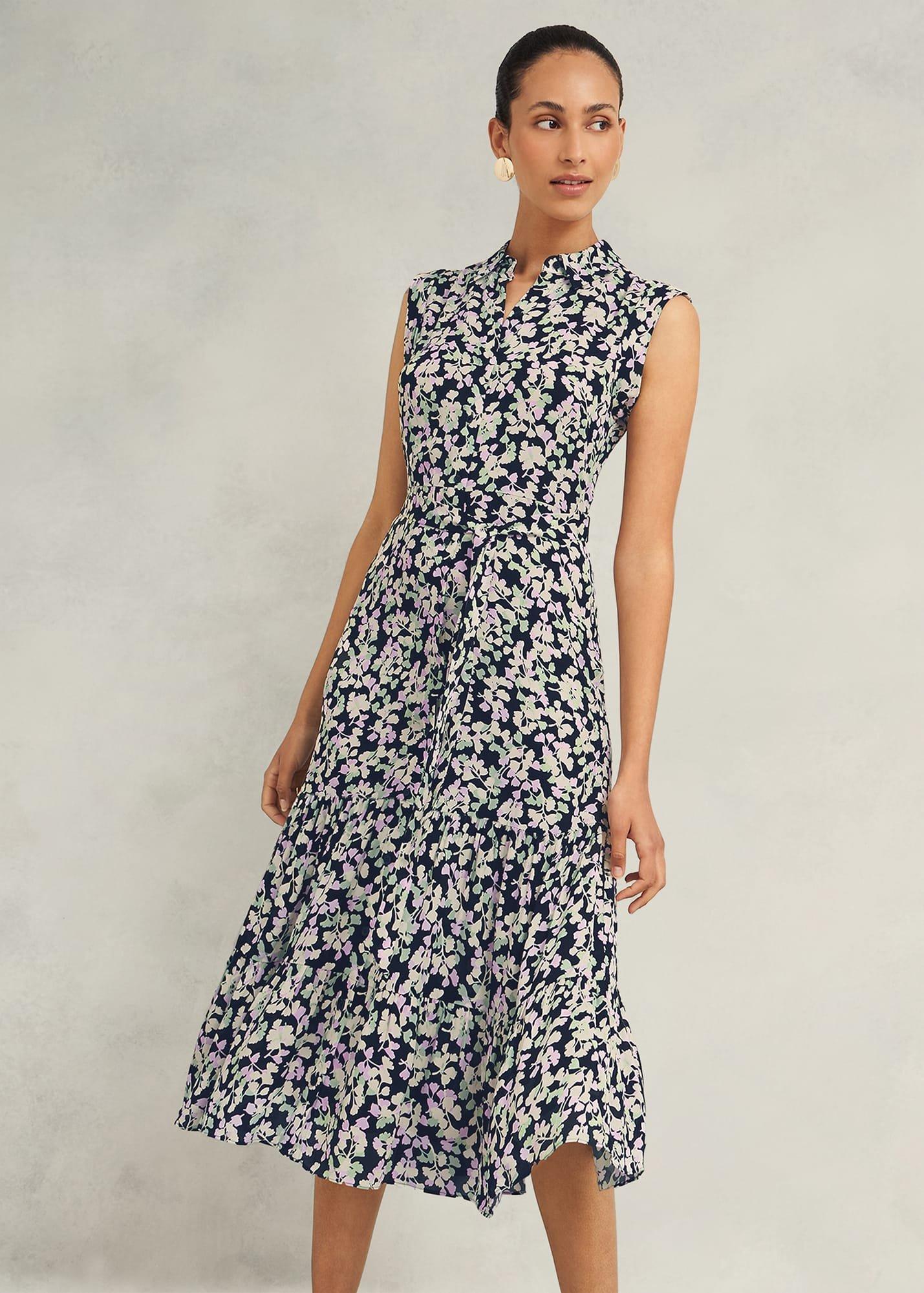 Esme Dress, Navy Multi, hi-res