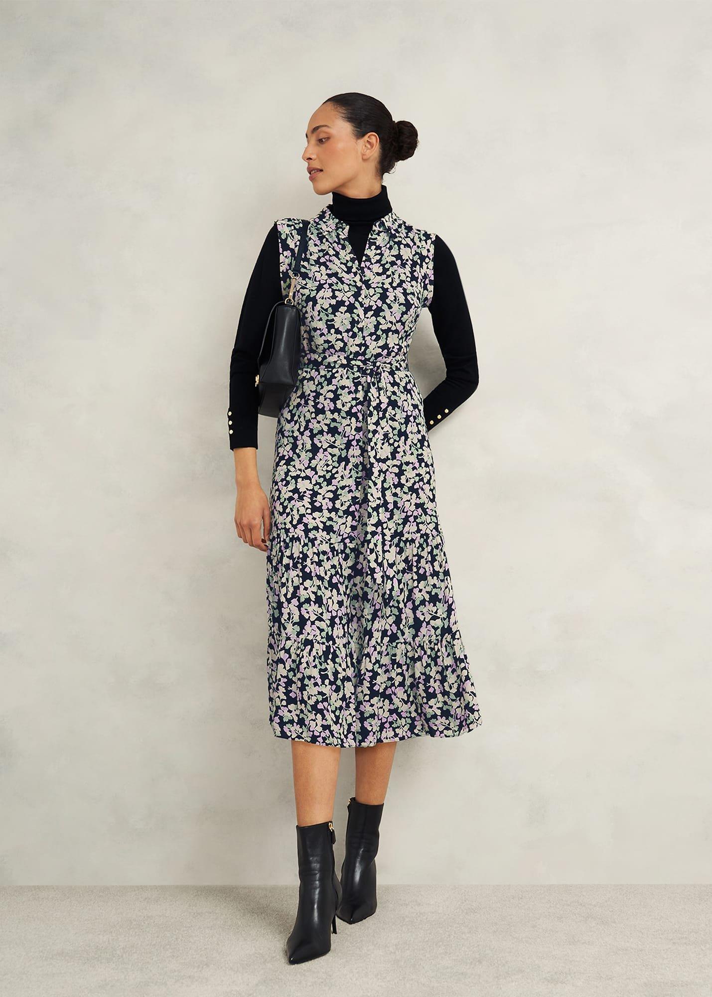 Esme Dress, Navy Multi, hi-res