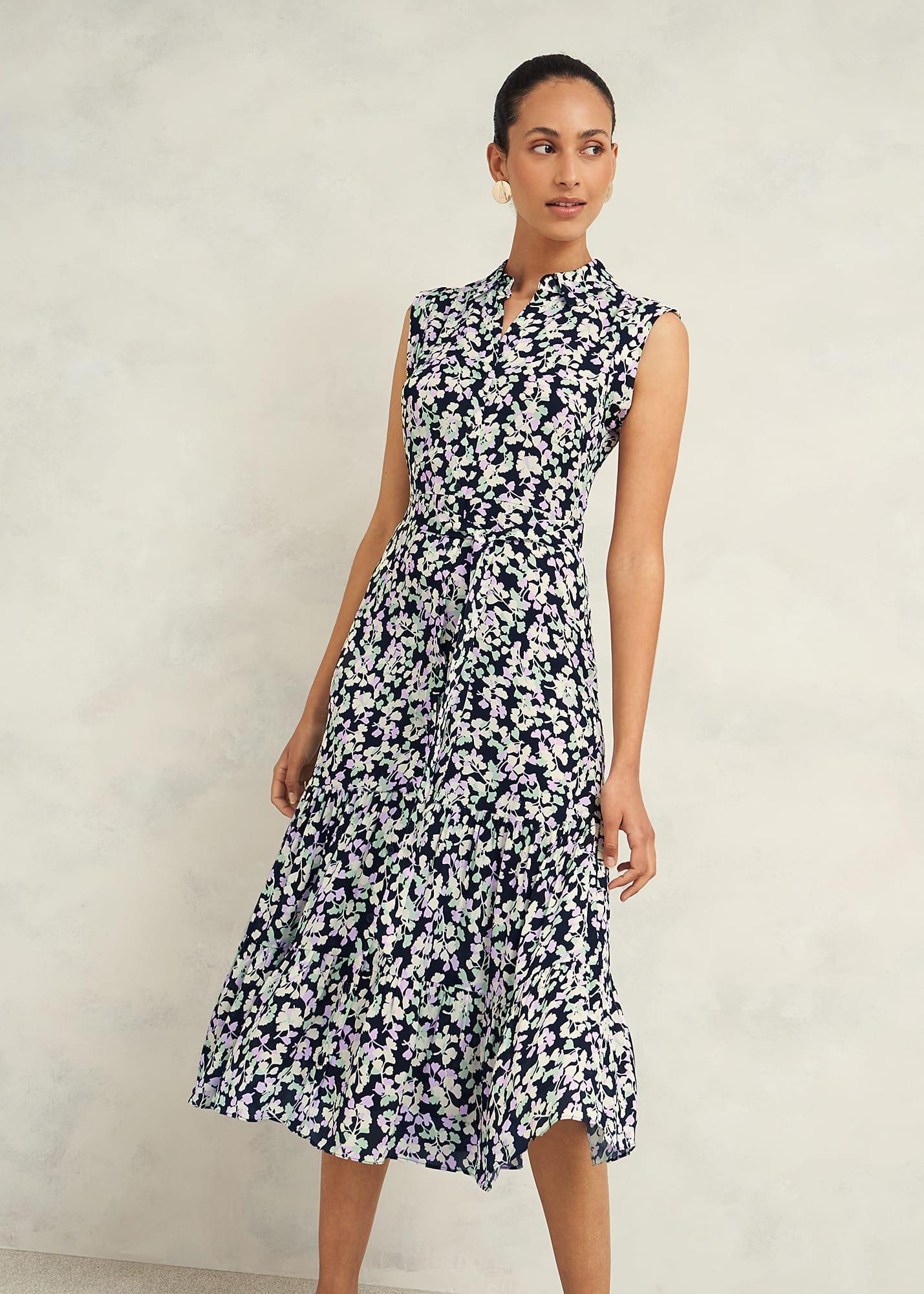 Petite Esme Dress, Navy Multi, hi-res