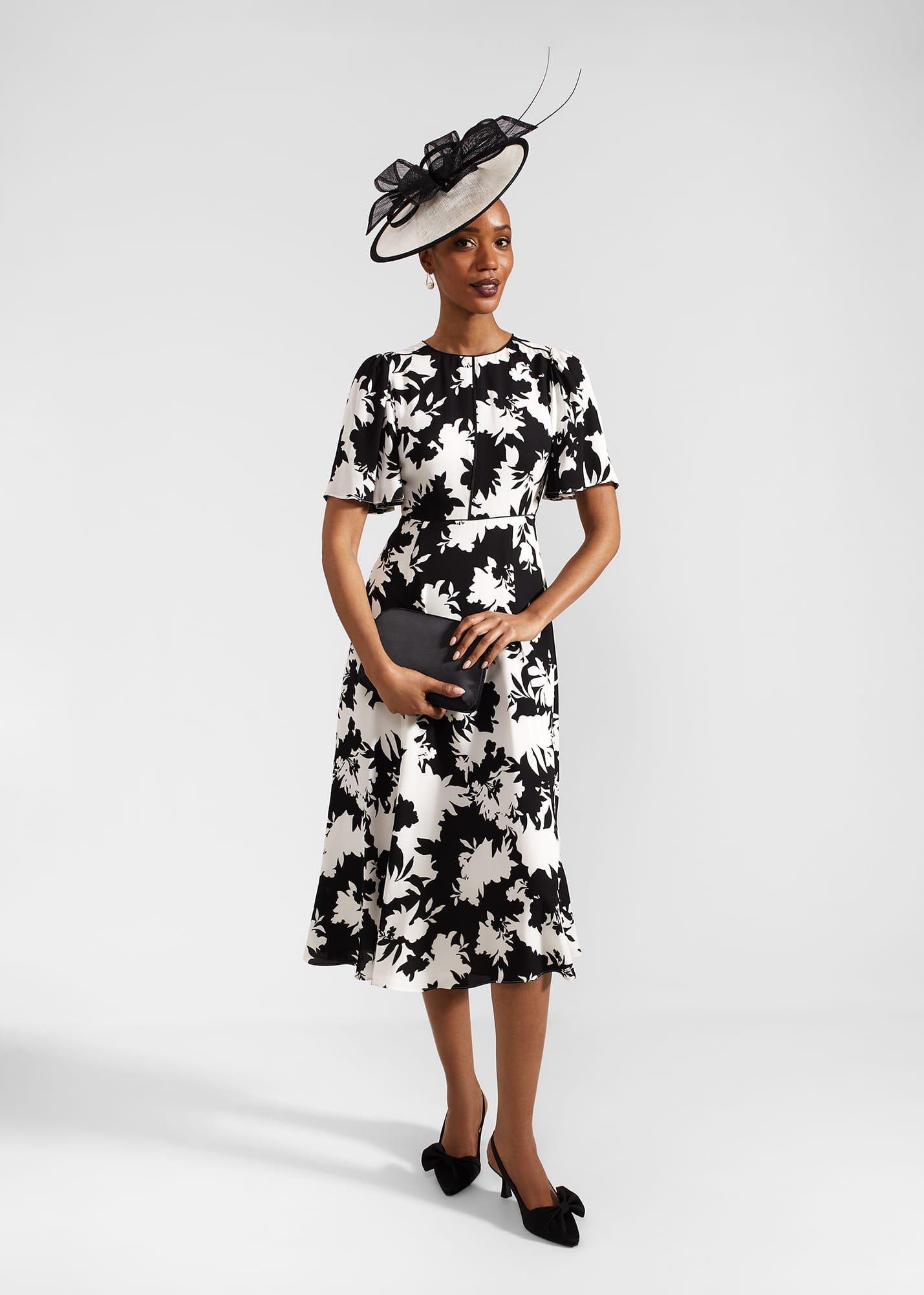 Alva Dress, Ivory Black, hi-res