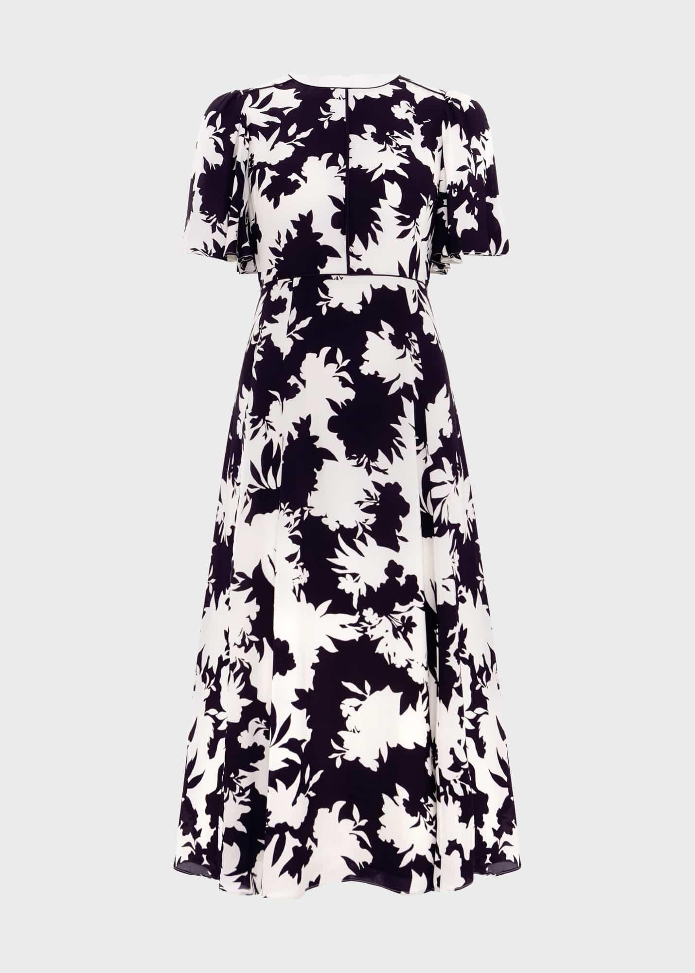 Petite Alva Dress, Ivory Black, hi-res