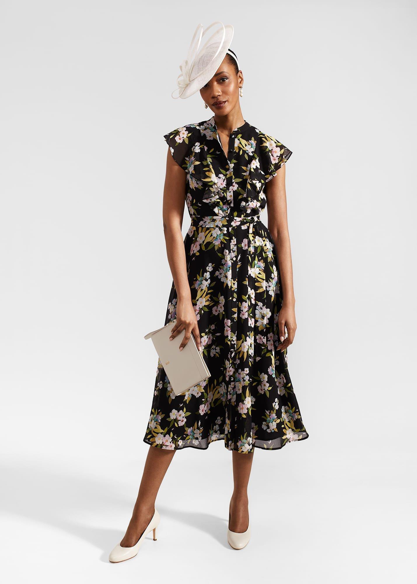 Petite Erica Dress, Black Multi, hi-res