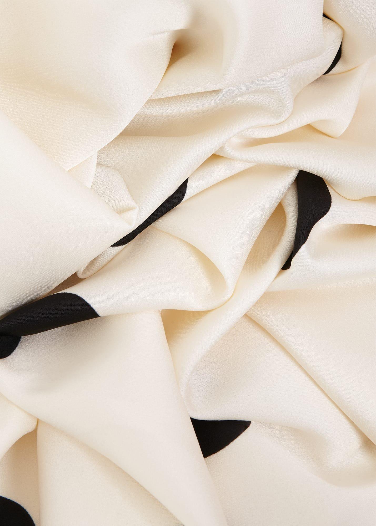 Petite Mia Spot Dress, Cream Black, hi-res