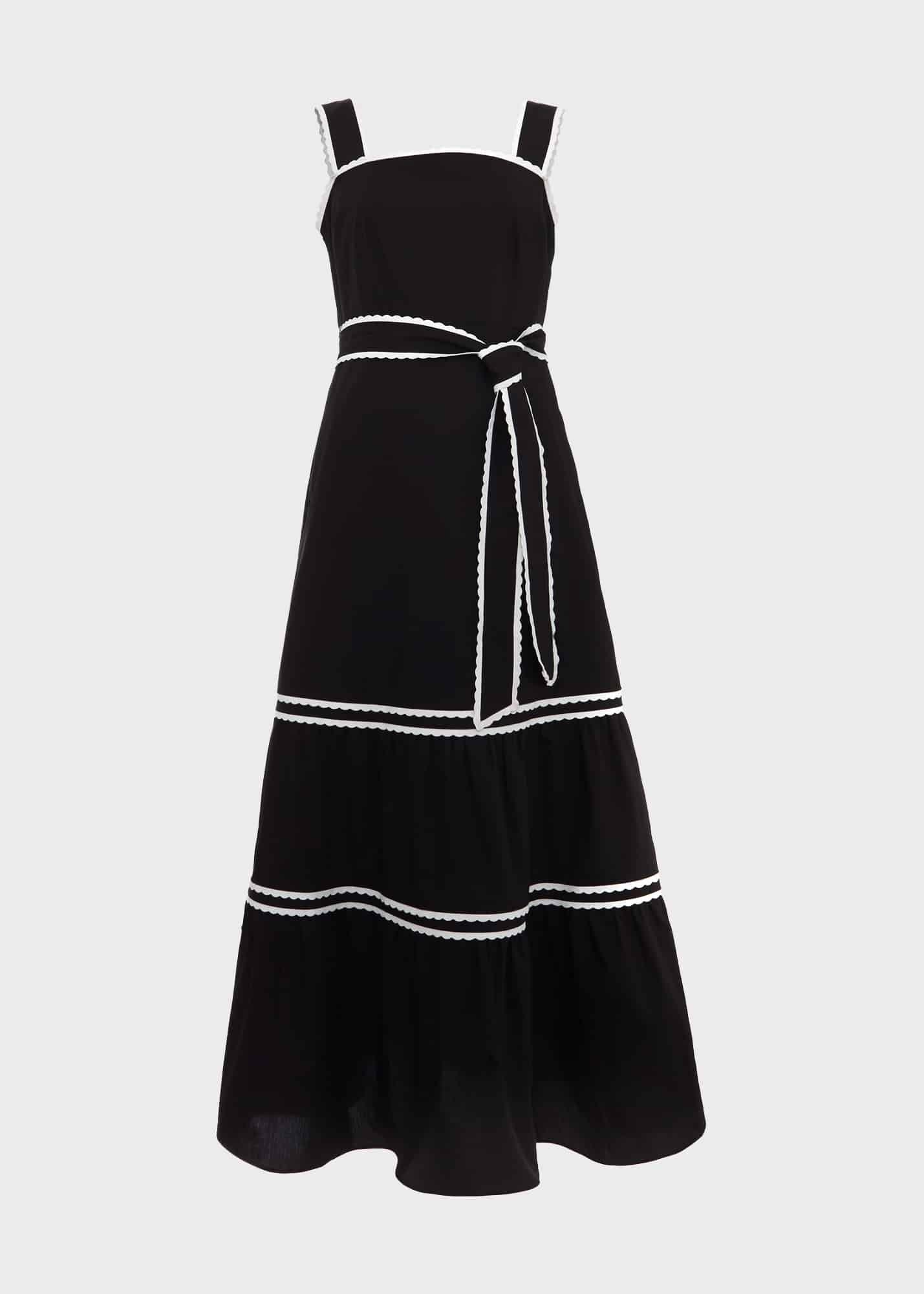 Chloe Dress, Black Ivory, hi-res