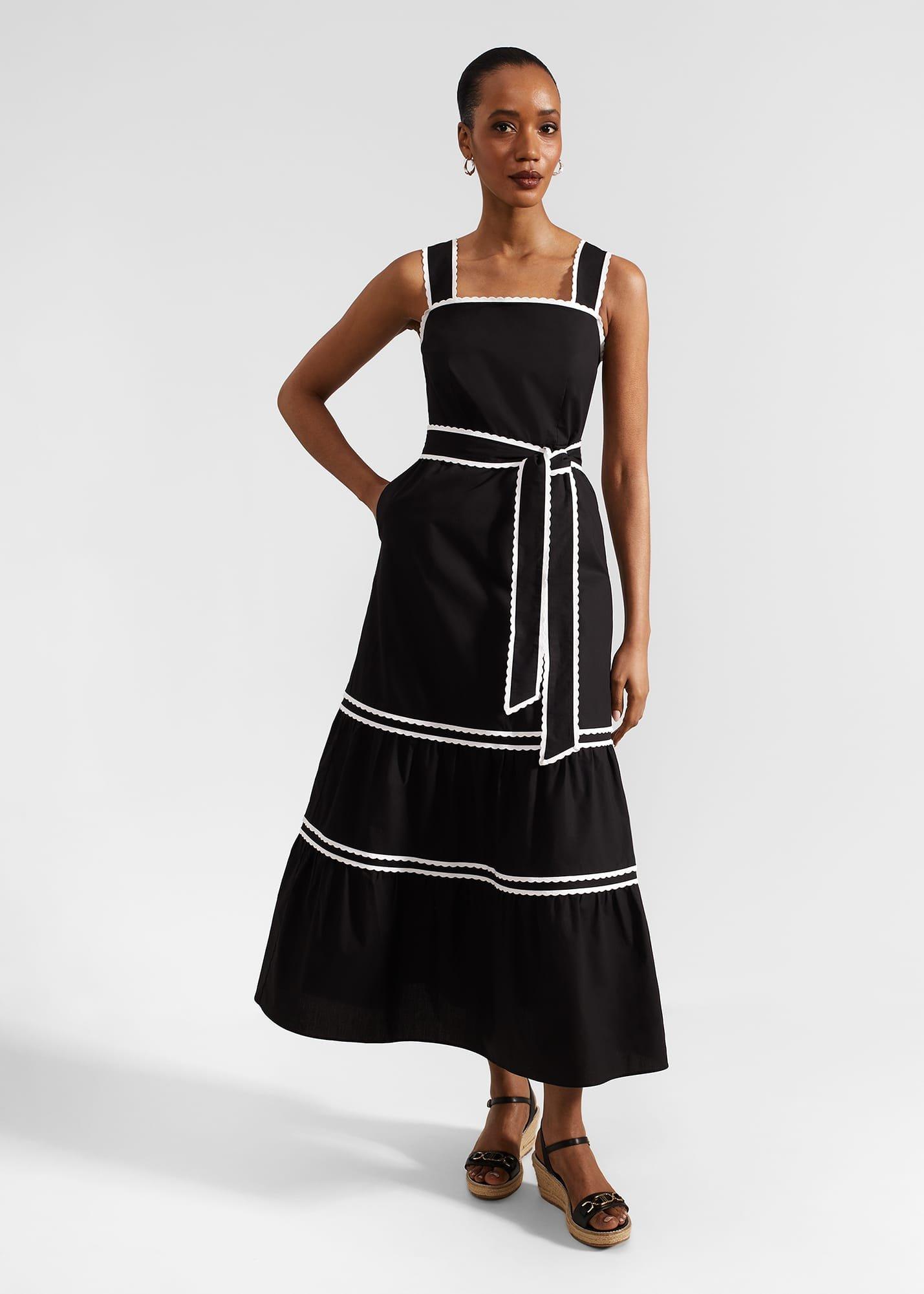 Chloe Dress, Black Ivory, hi-res