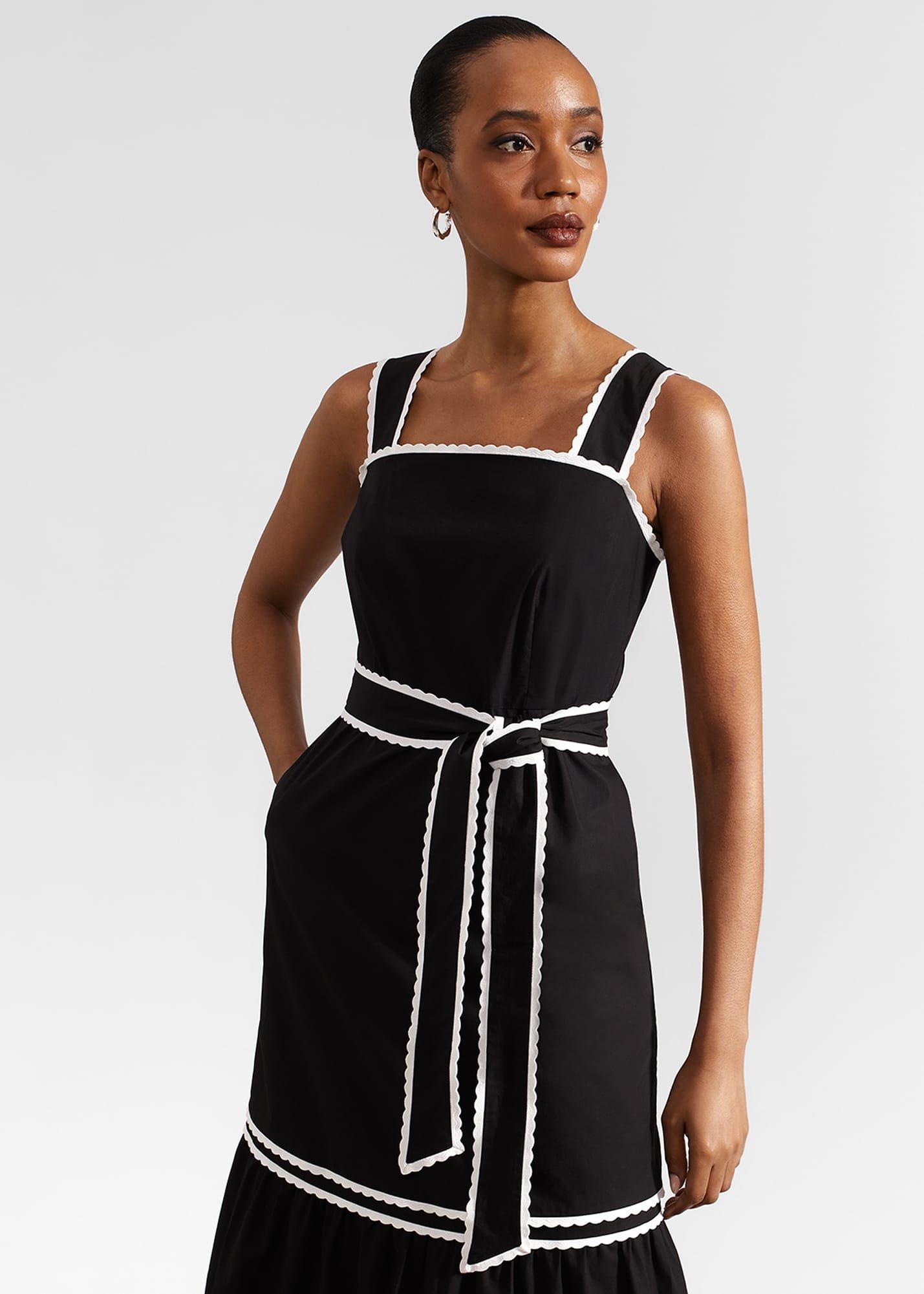 Chloe Dress, Black Ivory, hi-res