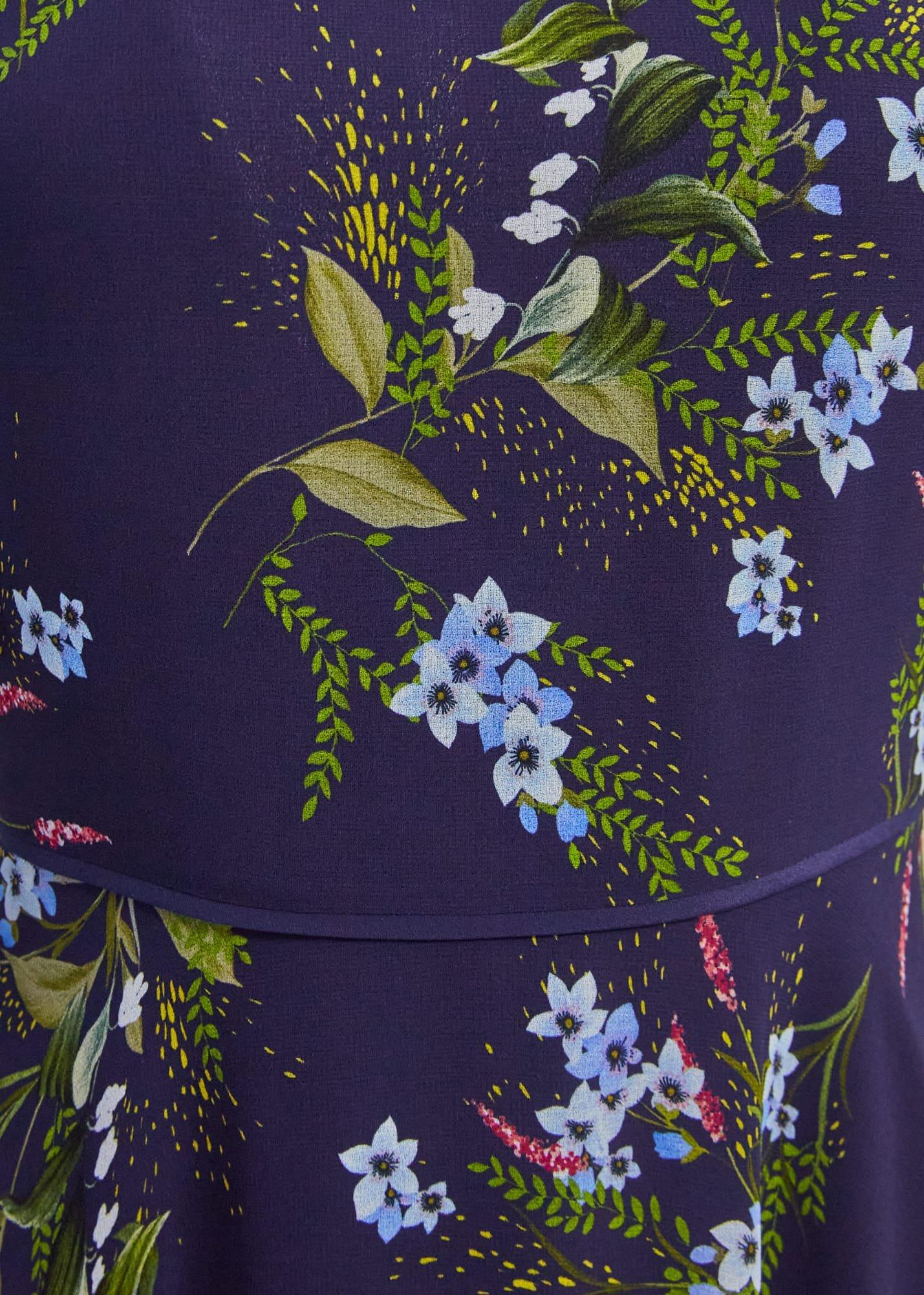 Callie Midi Dress, Navy Multi, hi-res