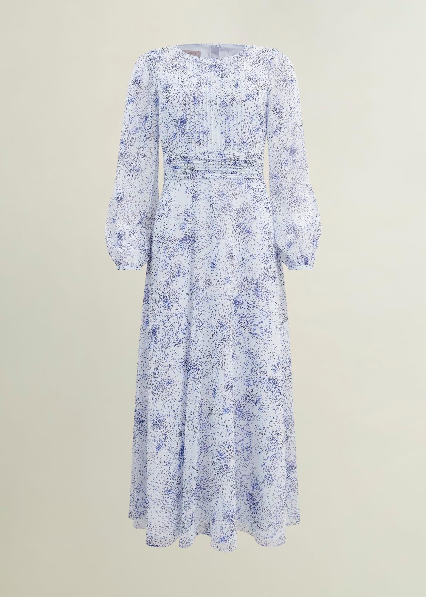 Petite Mariette Dress, Blue Multi, hi-res