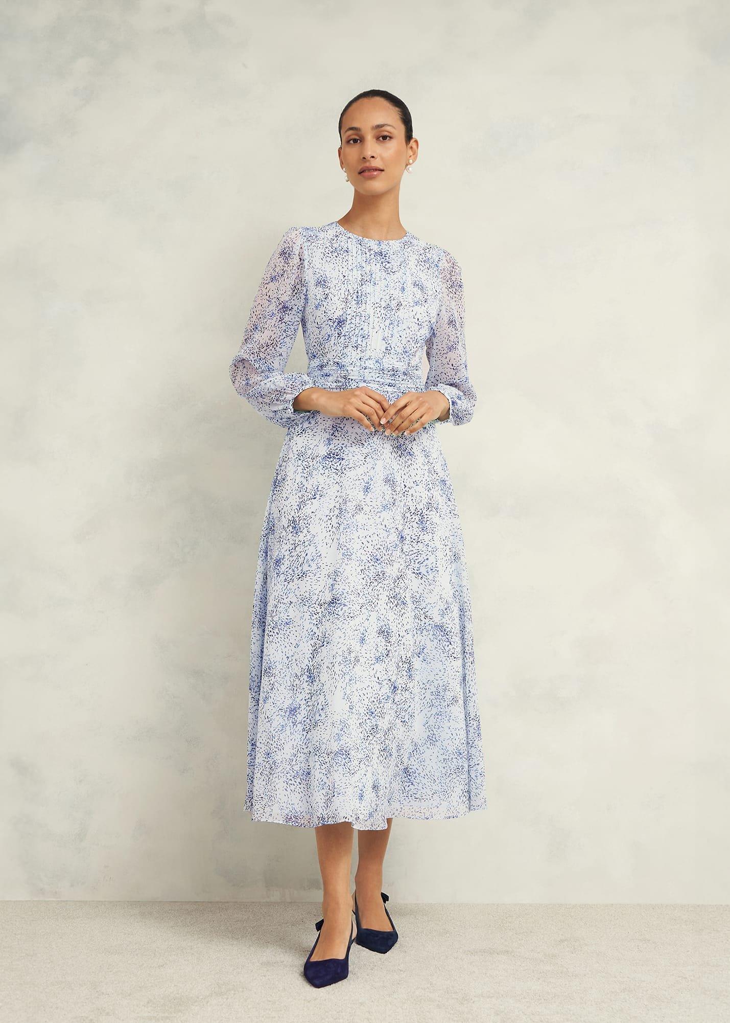 Petite Mariette Dress, Blue Multi, hi-res