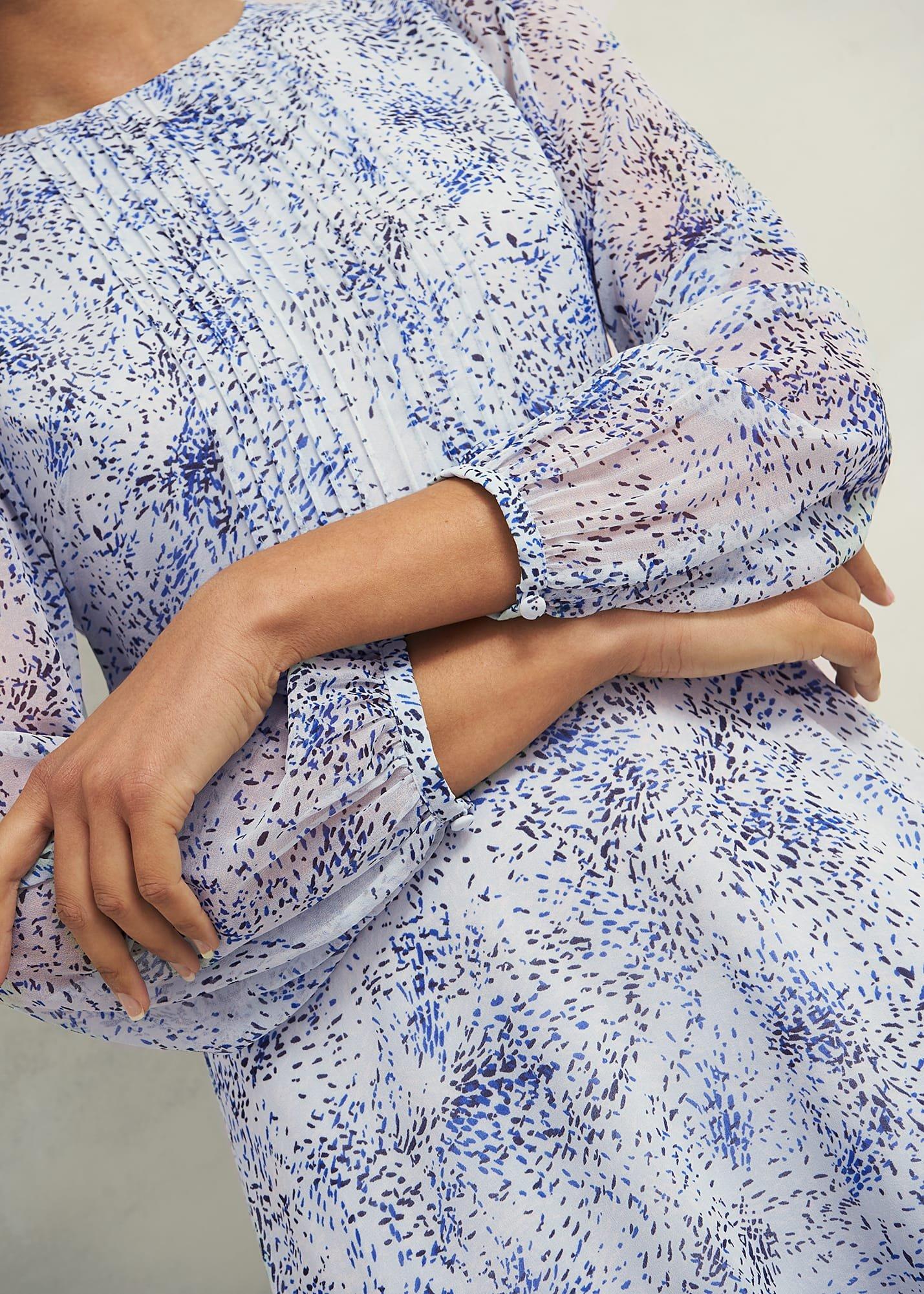 Petite Mariette Dress, Blue Multi, hi-res