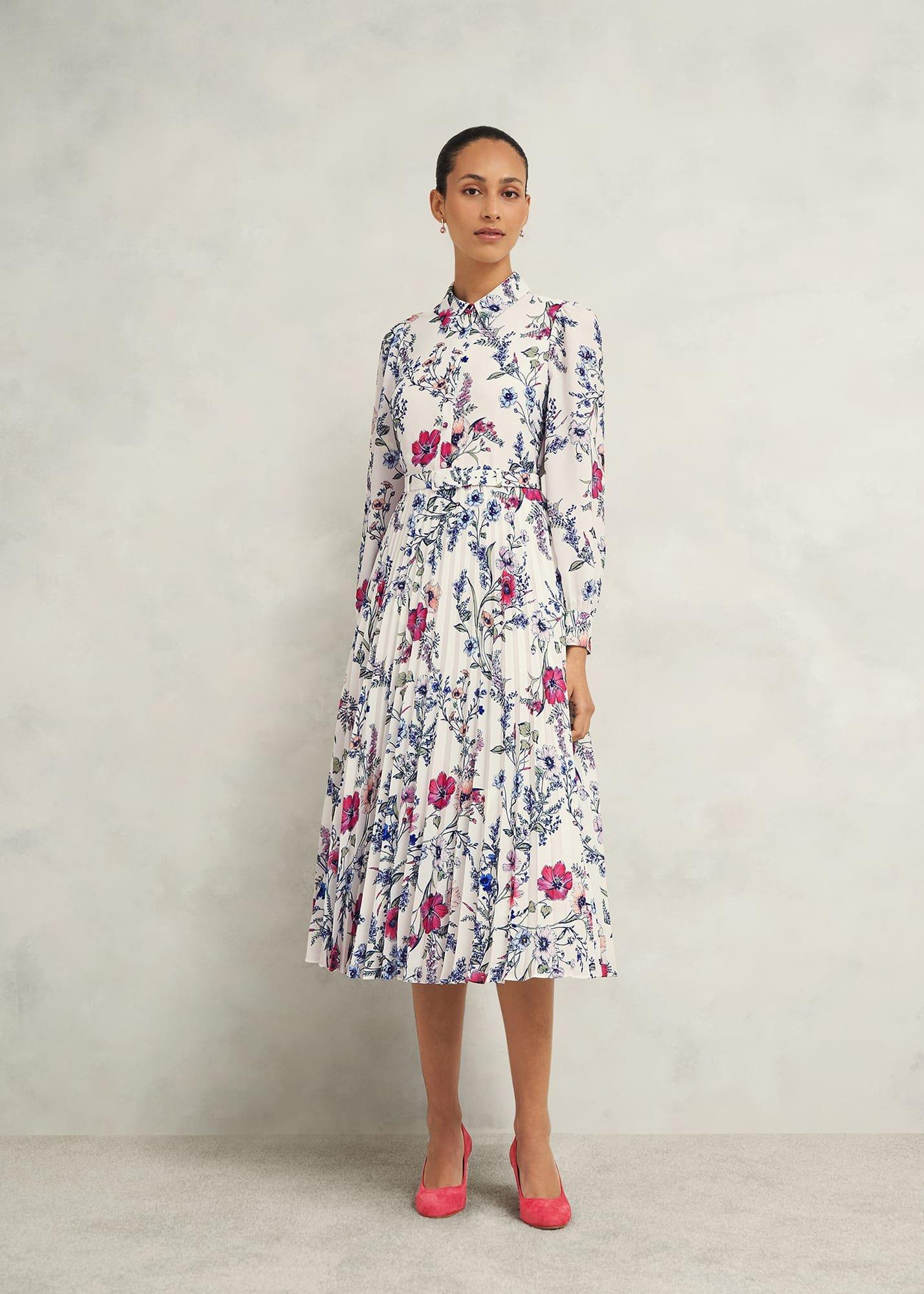 Ashleen Pleated Shirt Dress