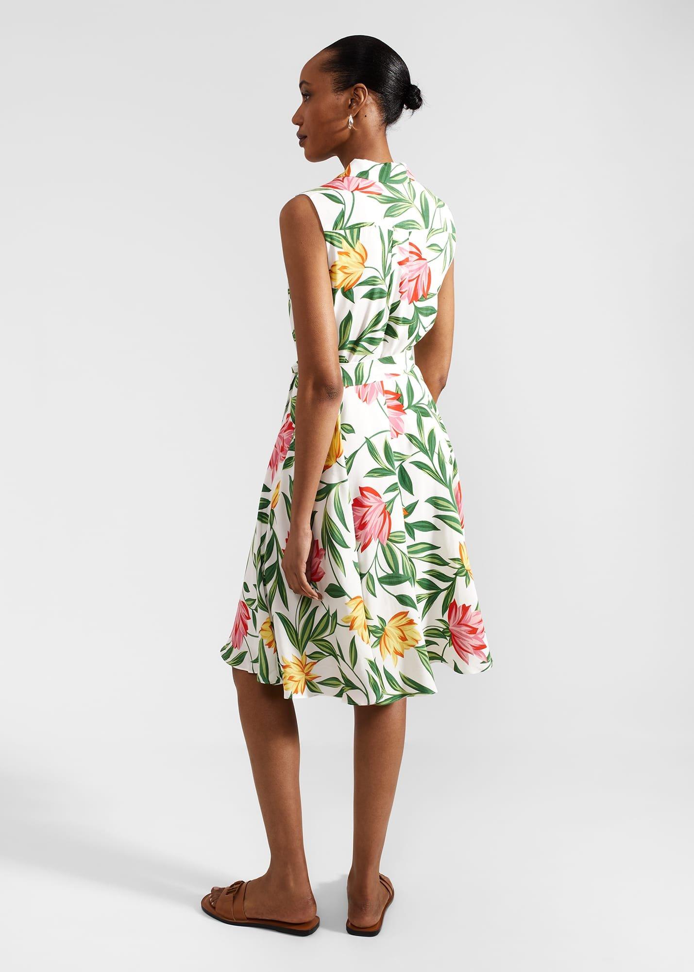 Petite Belinda Dress, Ivory Multi, hi-res