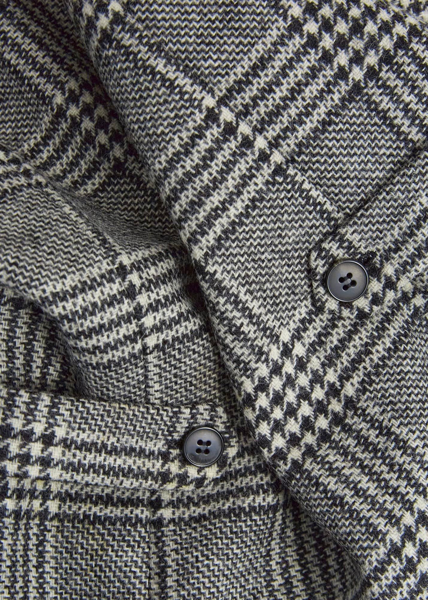 Brea Wool Dress, Black White, hi-res