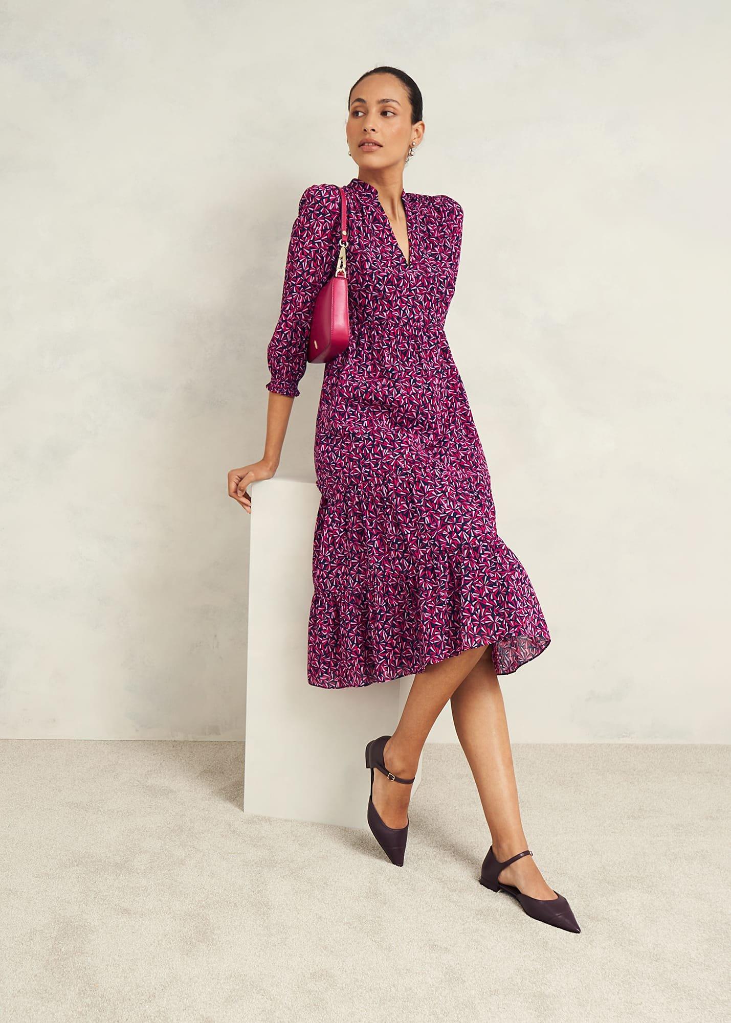 Freda Dress, Navy Multi, hi-res