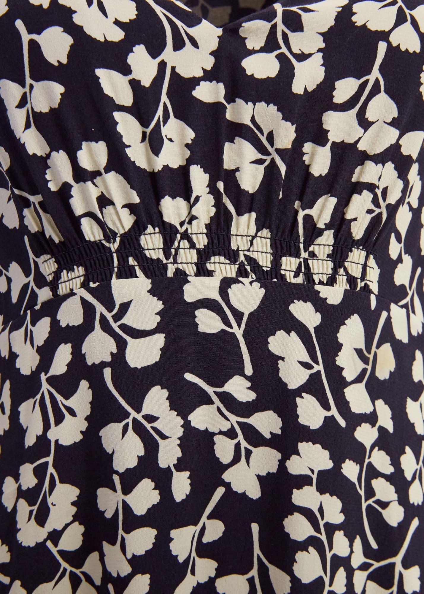 Petite Bonnie Dress, Navy Cream, hi-res