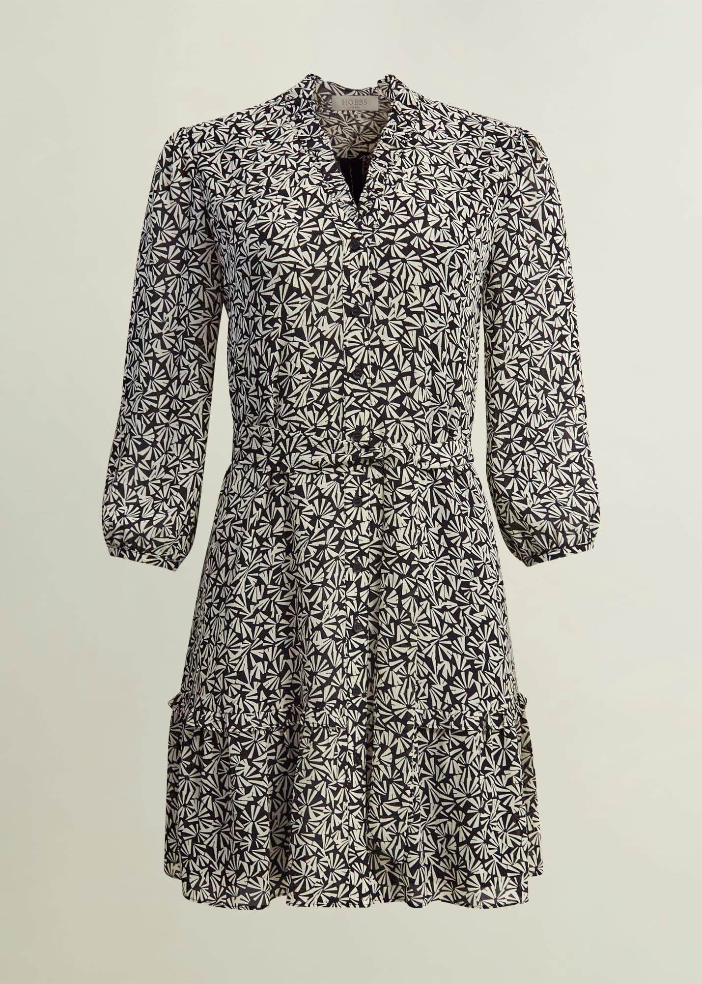 Polly Dress, Navy Cream, hi-res