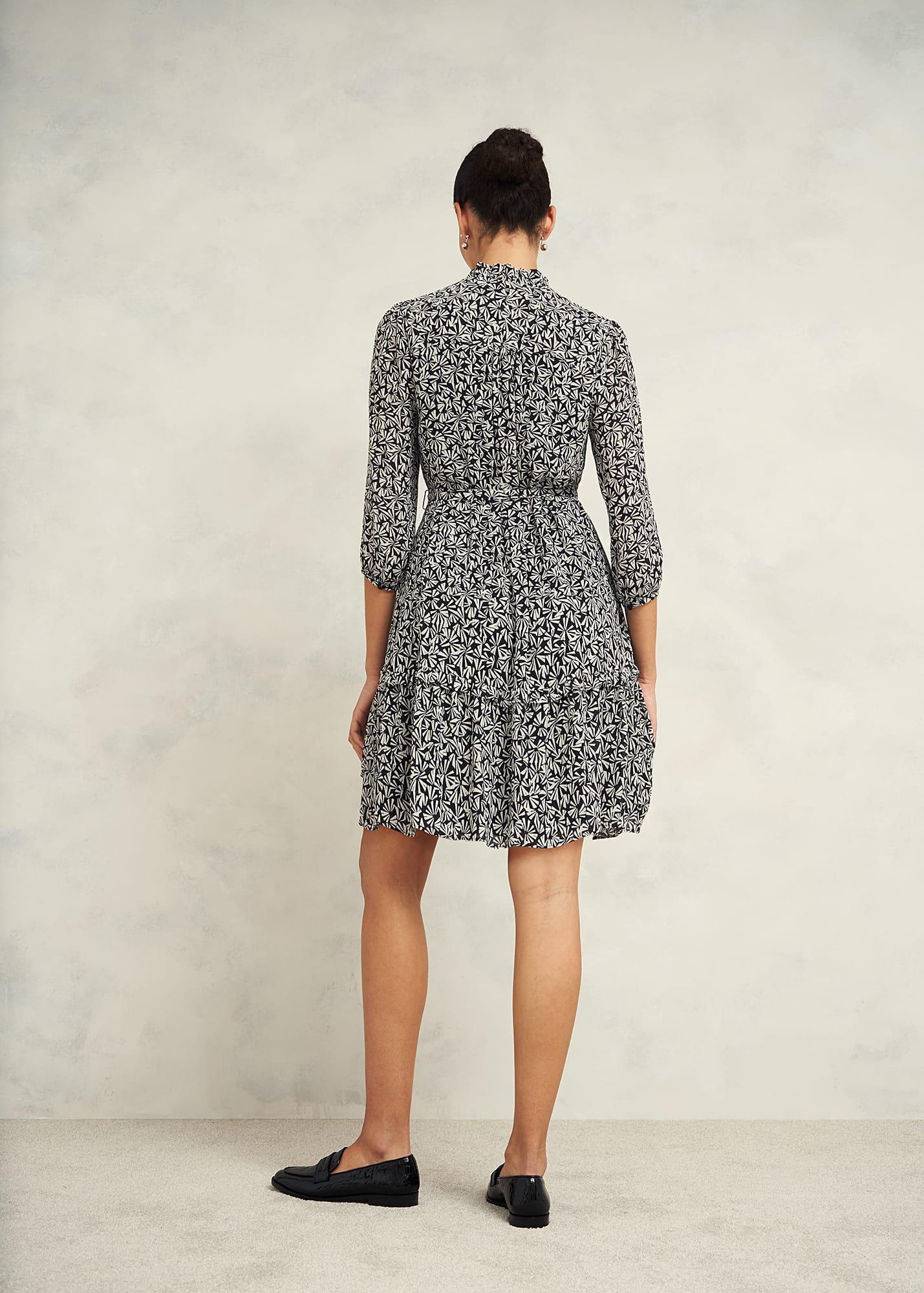 Polly Dress, Navy Cream, hi-res