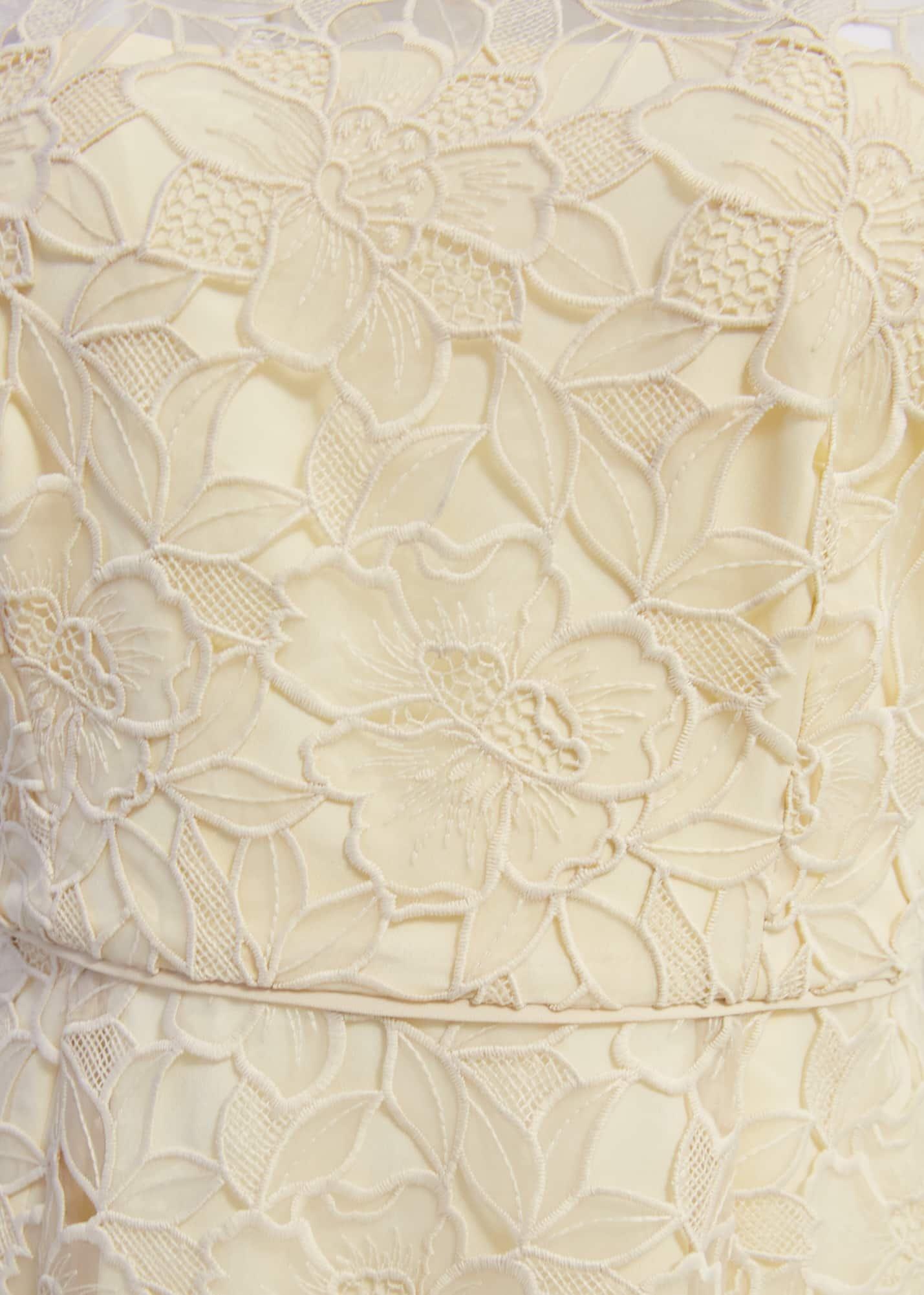 Johanna Lace Dress, Oyster, hi-res