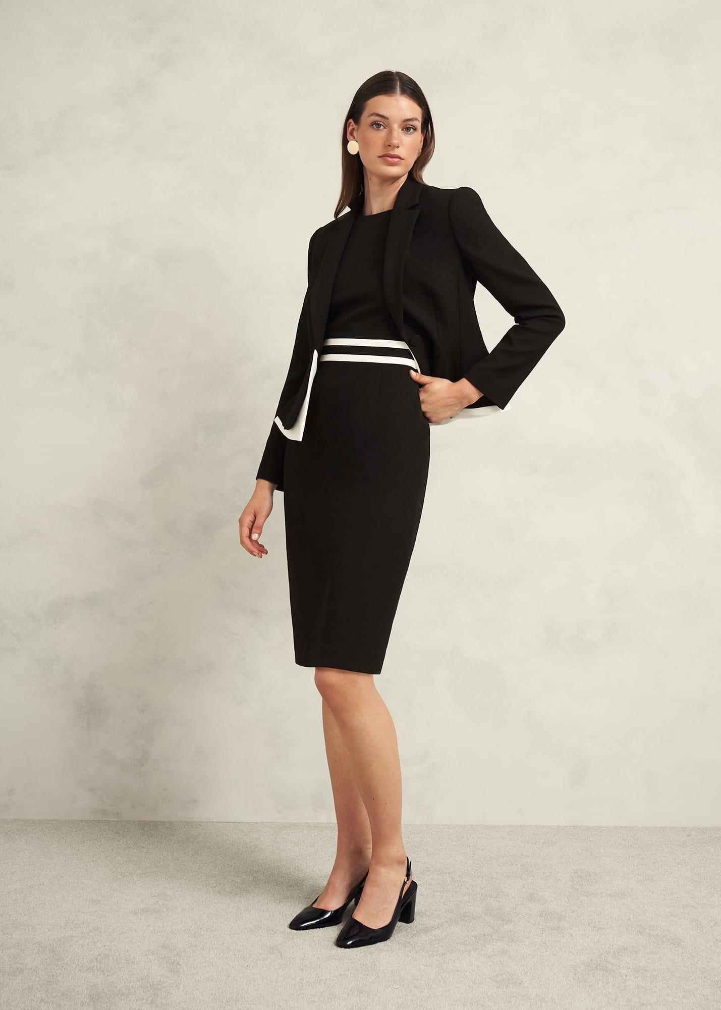 Harmony Dress, Black Ivory, hi-res