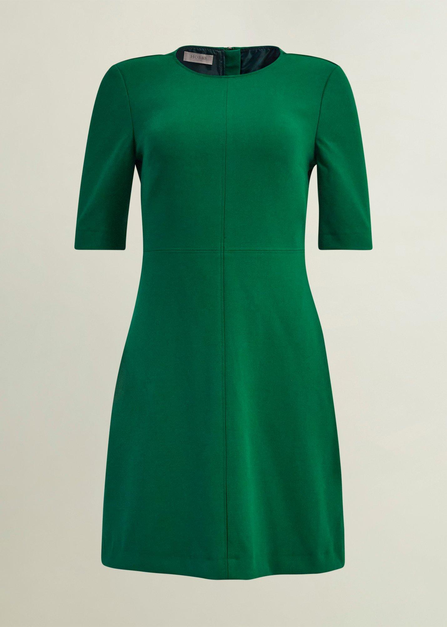 Alana A Line Dress, Agate Green, hi-res