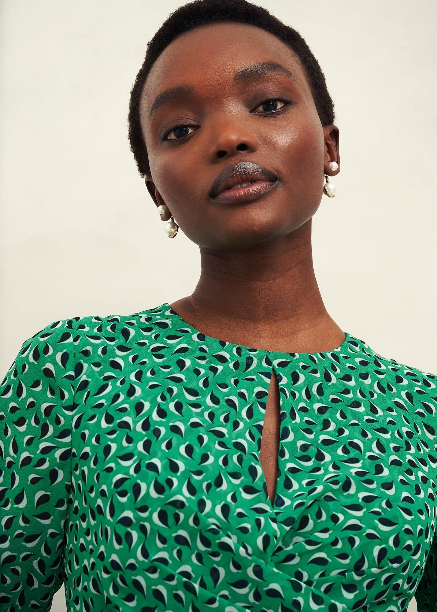 Petite Bridget Dress, Green Multi, hi-res